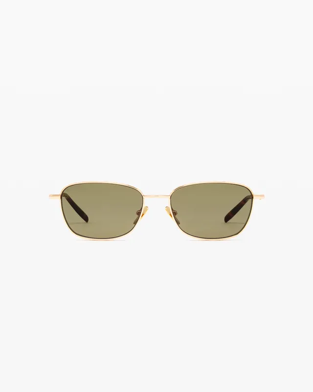 jimmy-fairly-la-freddy-lunettes-de-soleil-rectangulaires-m-tal-dor-homme image 1