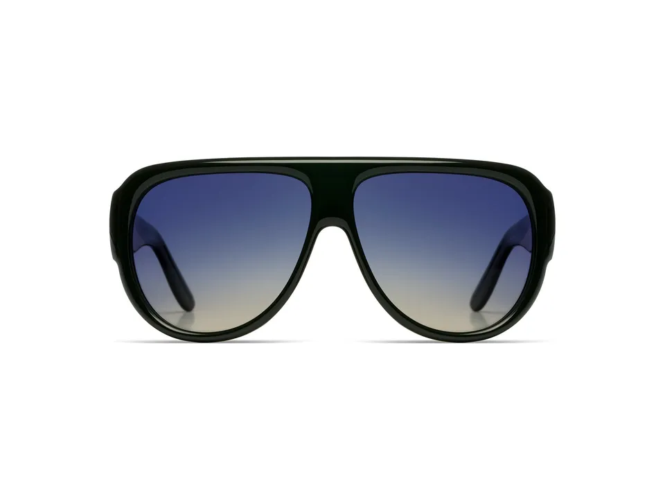 komono-wren-black-olive-lunettes-design-noir-et-olive image 1