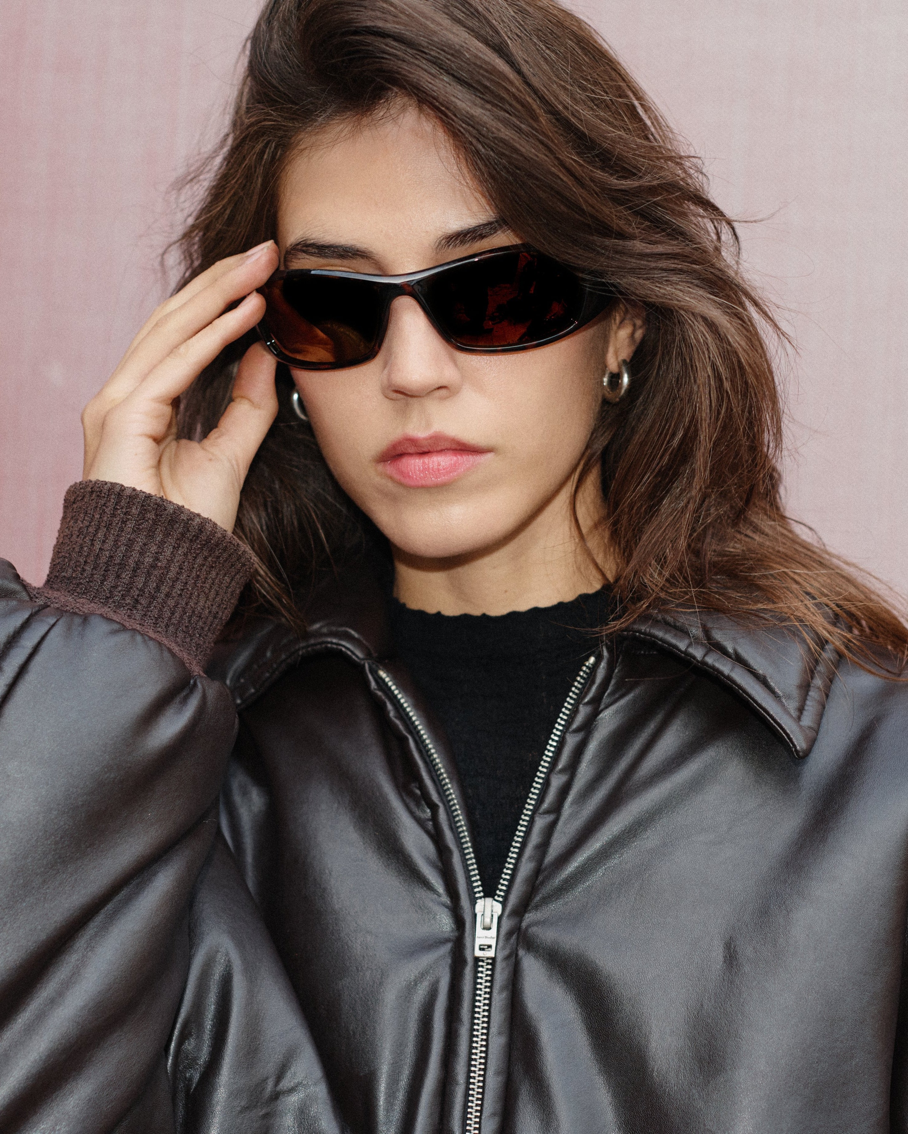 jimmy-fairly-la-aero-lunettes-de-soleil-aviateur-en-ac-tate-caille-fonc-e-taille image 2