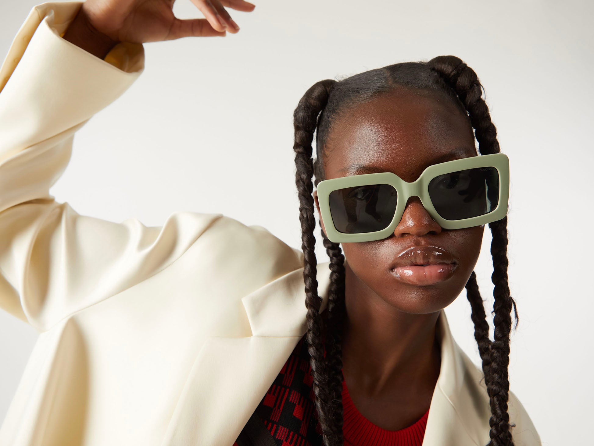 komono-lana-moss-lunettes-de-soleil-carr-es-surdimensionn-es-bio-nylon image 3