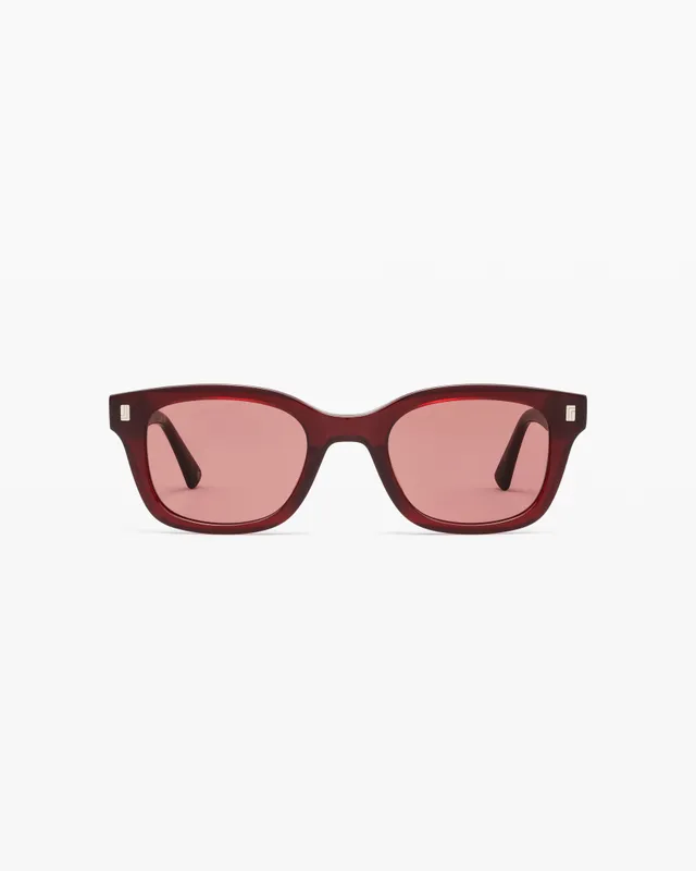 jimmy-fairly-la-dill-lunettes-de-soleil-rectangulaires-rouges image 1