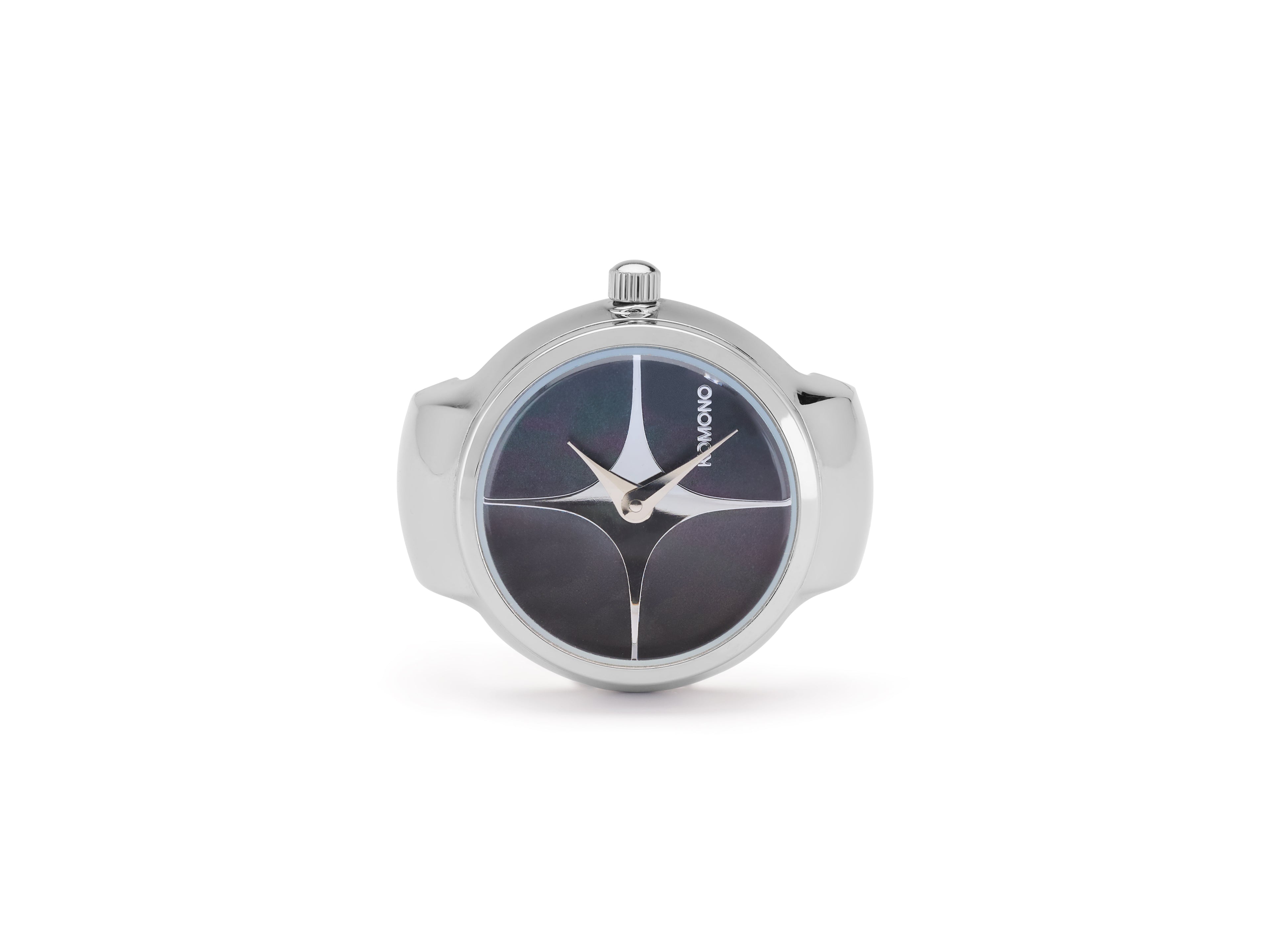montre-komono-noor-silver-black image 1