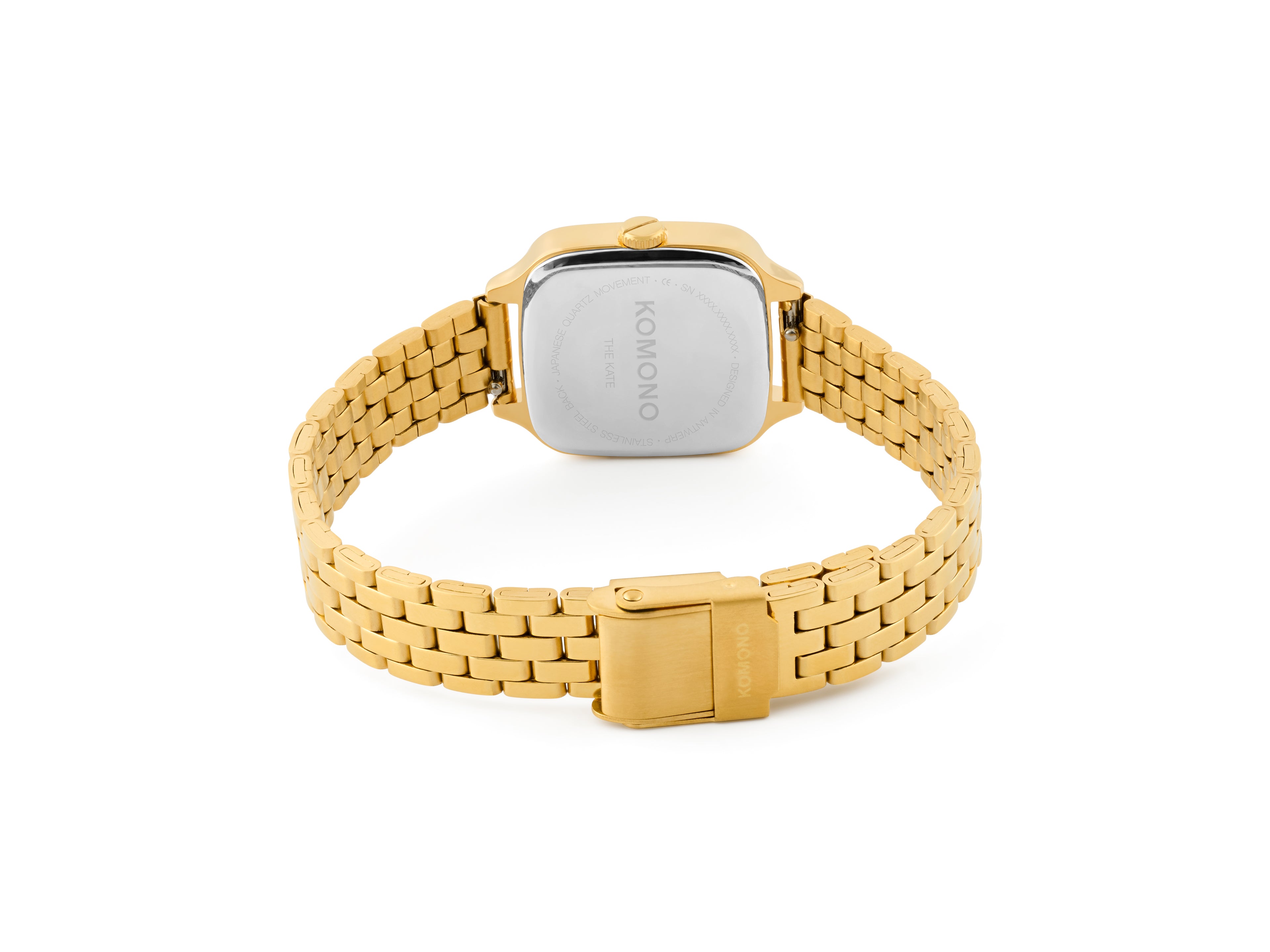 komono-kate-flower-estate-gold-green-montre-acier-inoxydable image 3