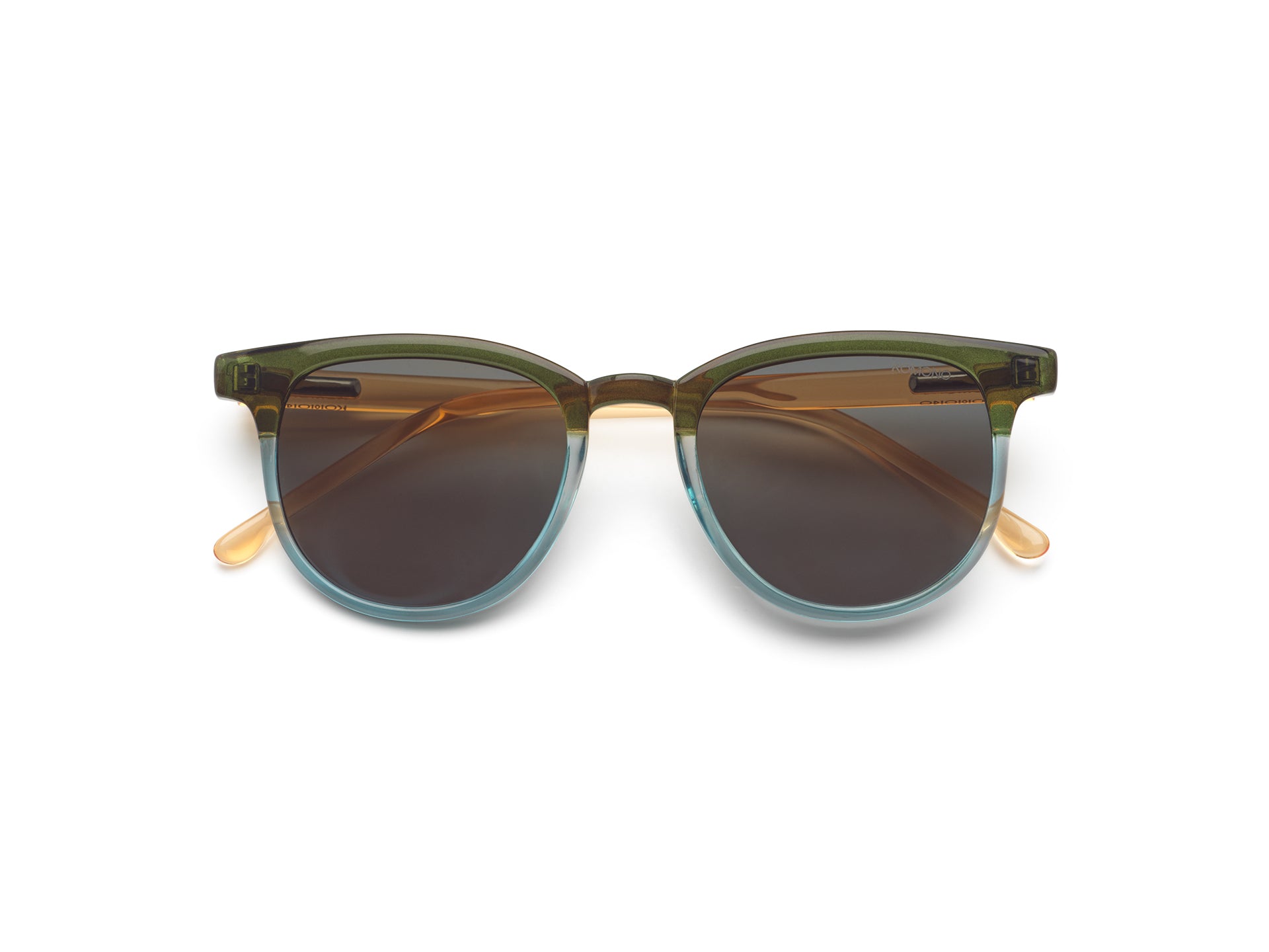 komono-francis-jr-green-sky-lunettes-de-vue-enfants-carr-es-bio-nylon-champagne image 1