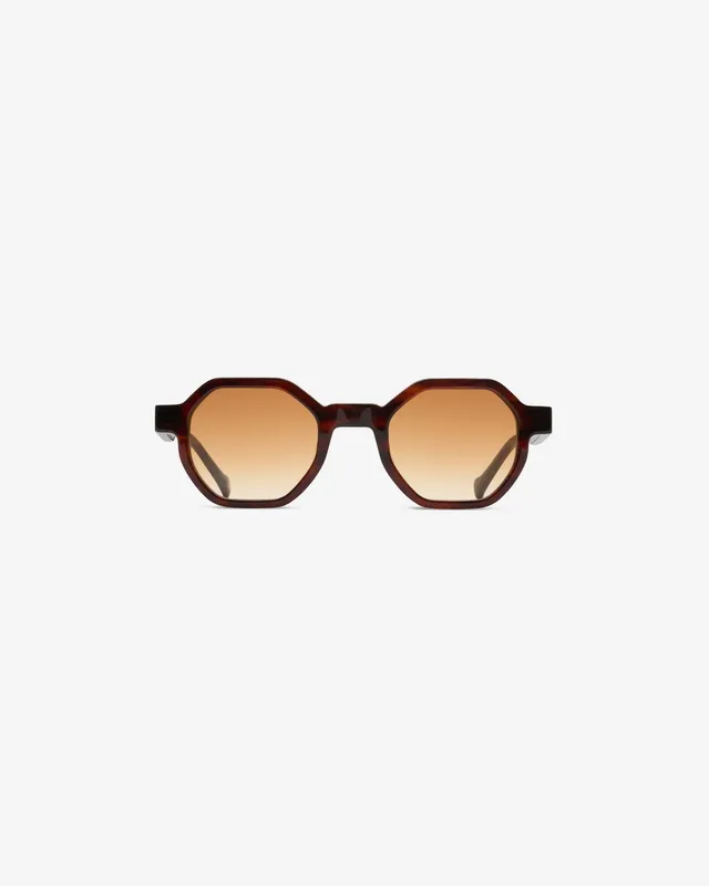 le-petit-lunetier-dustin-caille-fonc-e-lunettes-de-soleil-hexagonales-en-ac-tate image 1
