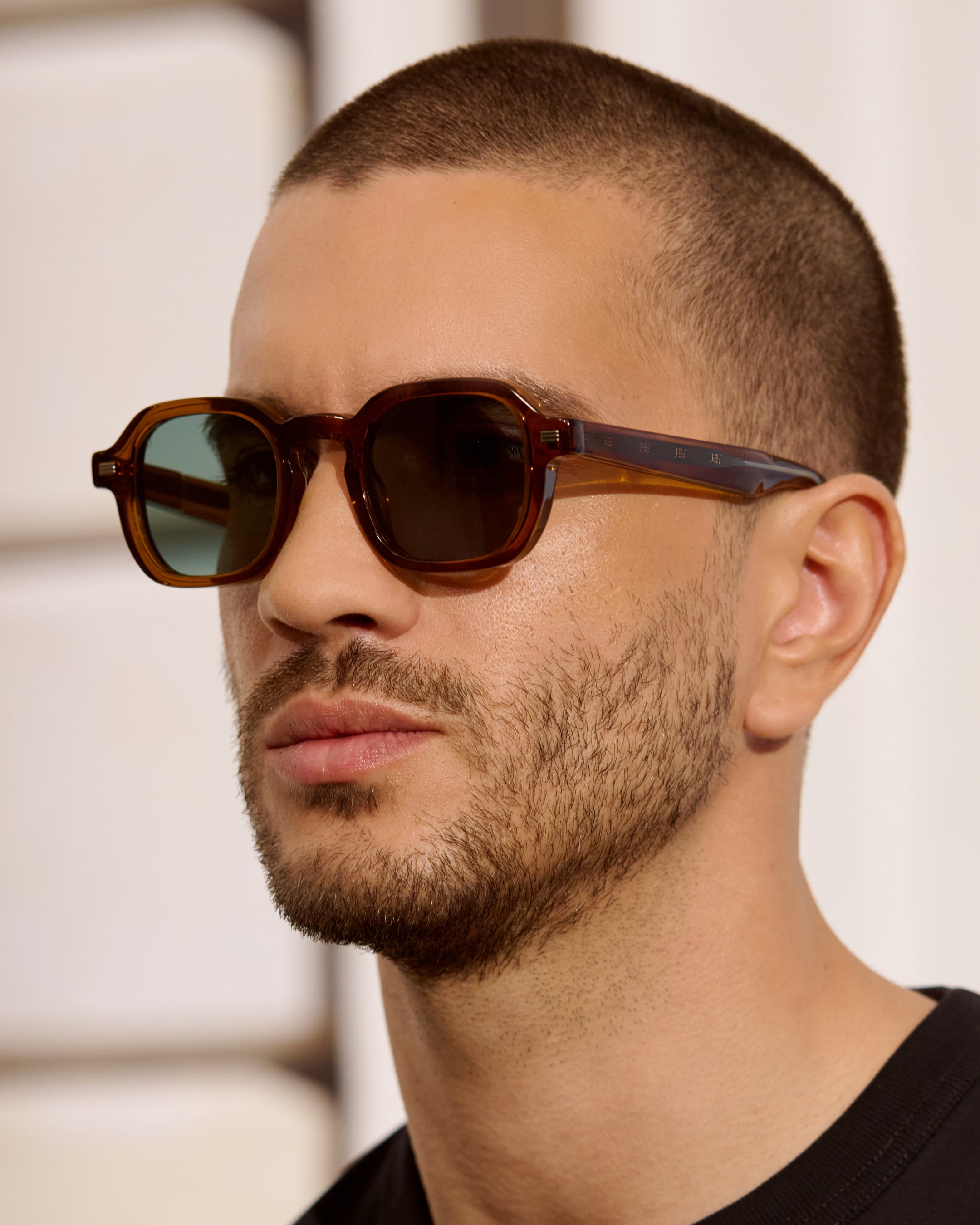jimmy-fairly-la-ezra-lunettes-de-soleil-rectangulaires-en-ac-tate-marron-homme image 4