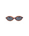 le-petit-lunetier-dahlia-caille-rouge-lunettes-de-soleil-ovales-en-ac-tate image 1