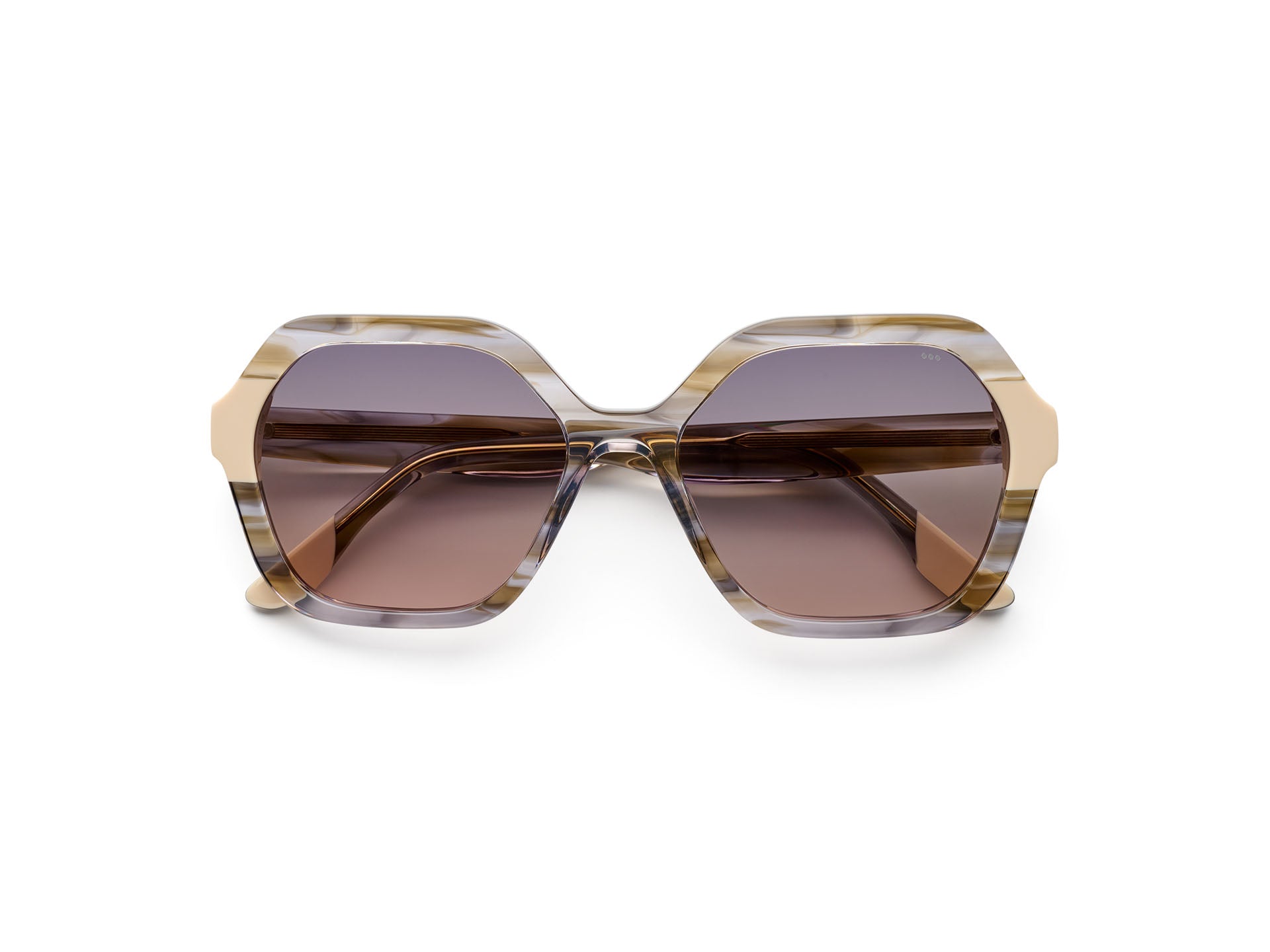 komono-iggy-white-creme-smoked-lunettes-de-soleil-octogonales-surdimensionn-es-v image 1