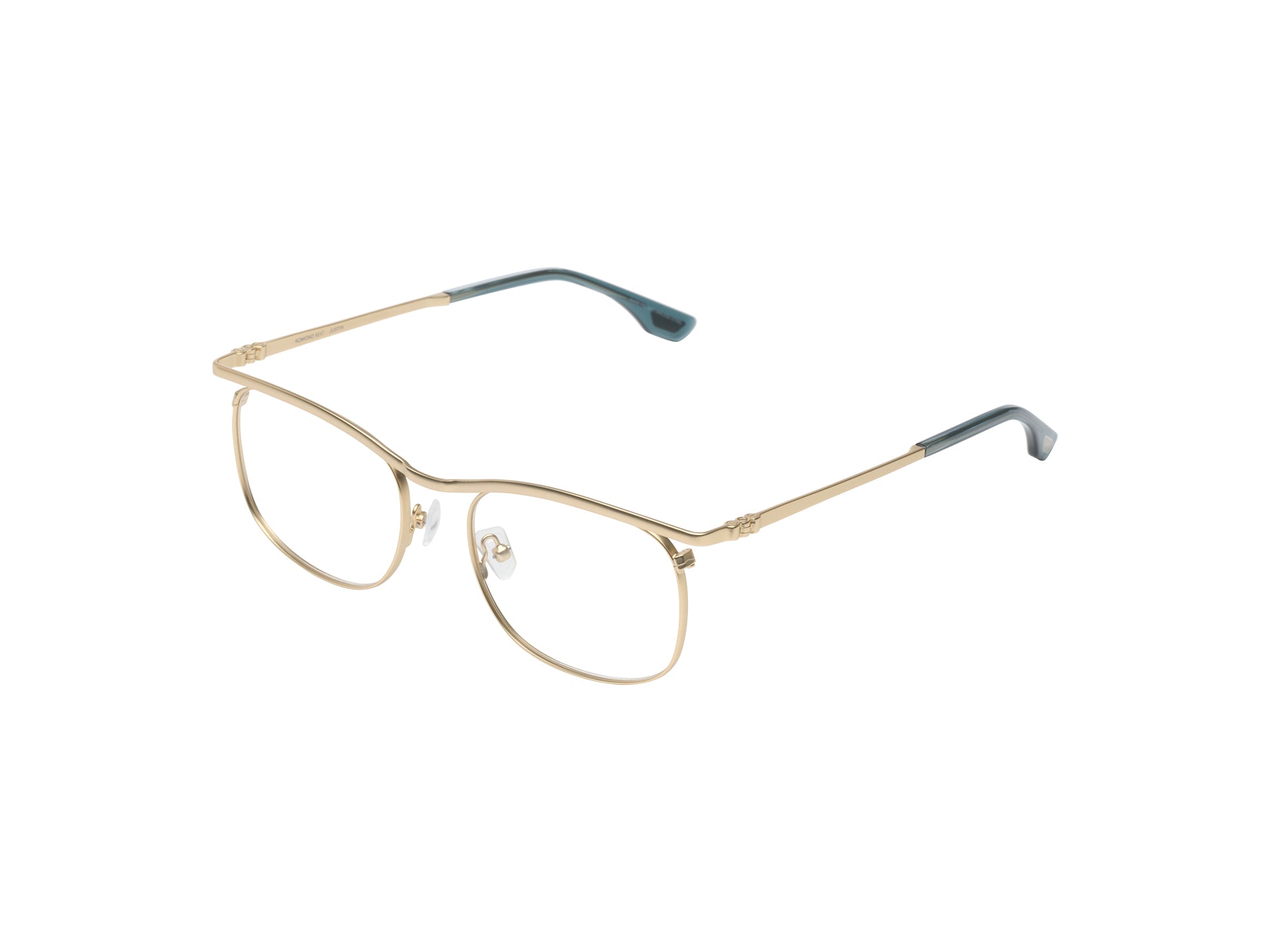 komono-justin-white-gold-matte-lunettes-de-vue-optiques-finition-mat-blanc-or image 2