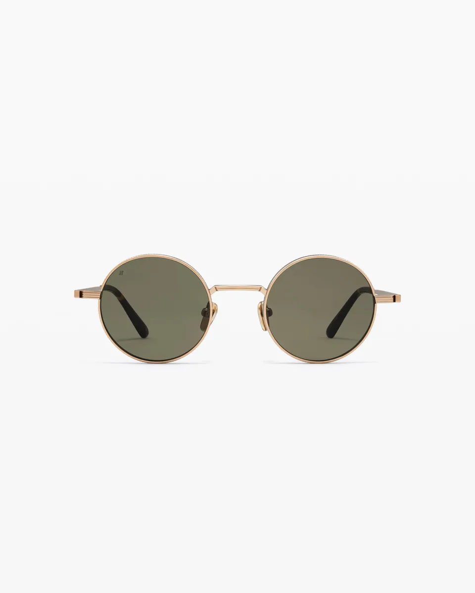 jimmy-fairly-la-reos-lunettes-de-soleil-rondes-en-acier-inoxydable-dor-es-verres image 1