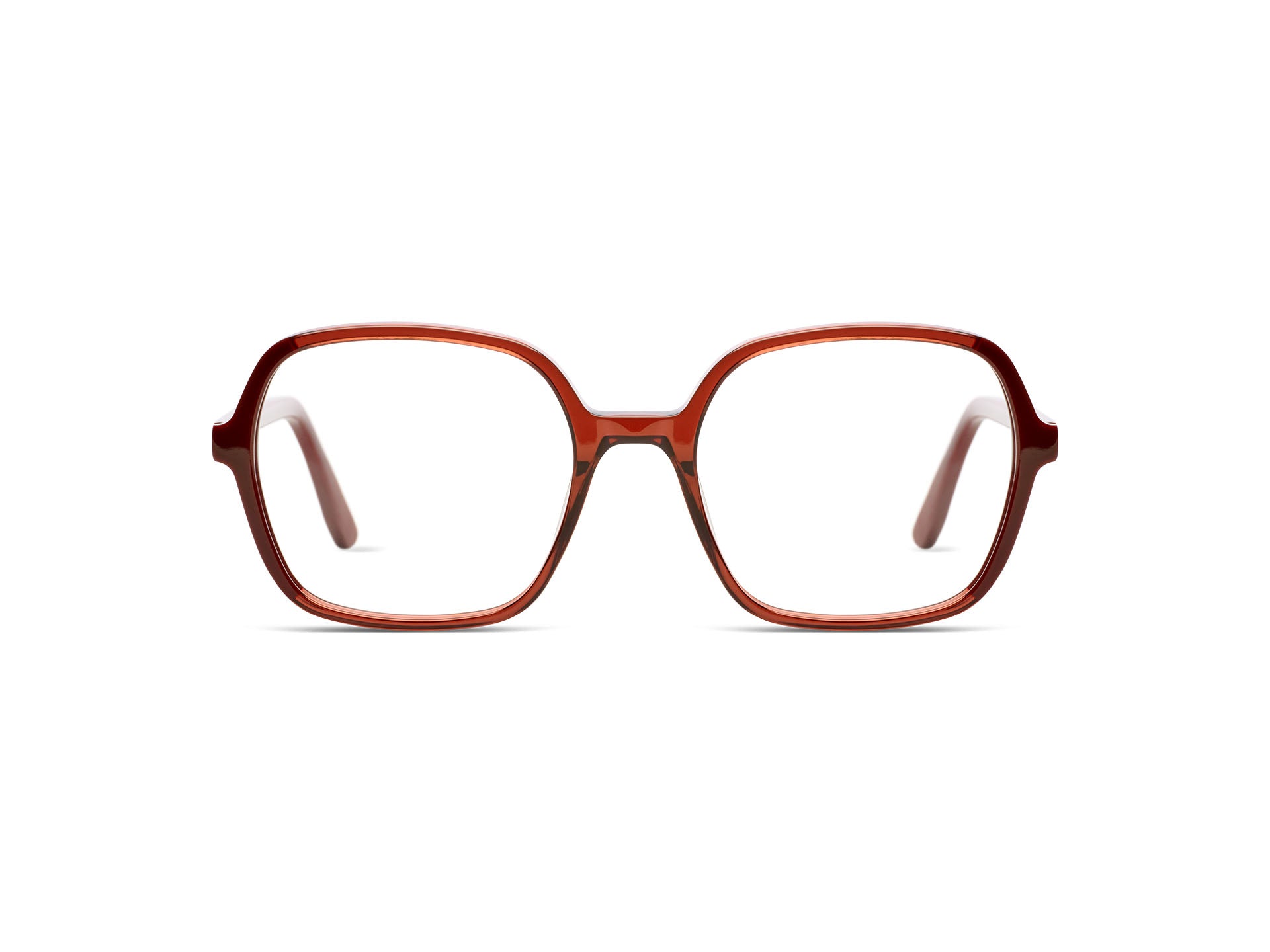 komono-petra-maroon-lunettes-de-vue-carr-es-surdimensionn-es image 1