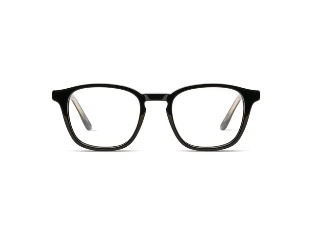 komono-marlon-black-rain-lunettes-de-vue-carr-es-ac-tate-avec-pont-trou-de-serru image 1