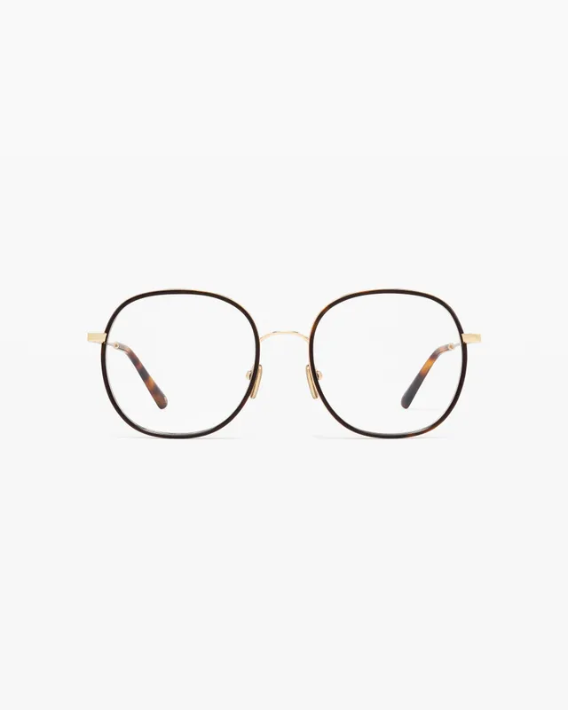 jimmy-fairly-la-lena-lunettes-de-vue-carr-es-en-ac-tate-et-acier-inoxydable-dor- image 1