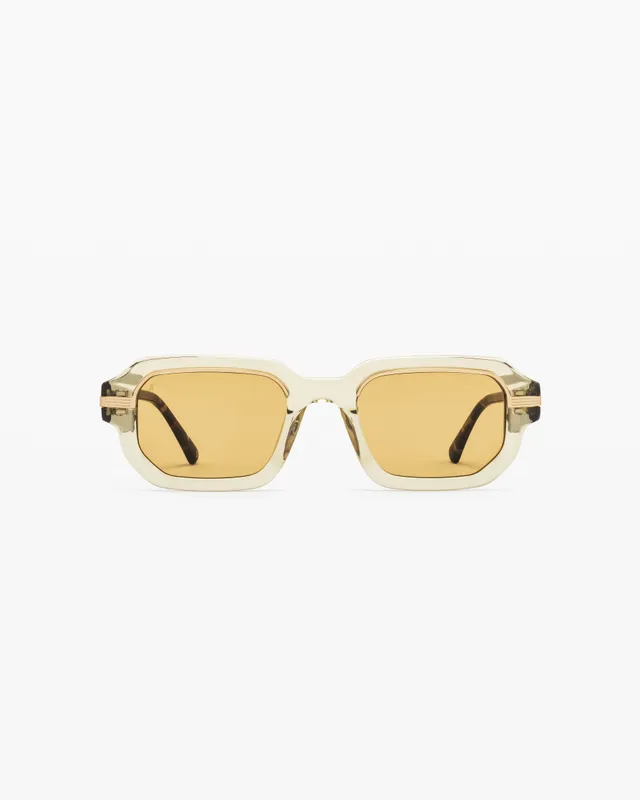 jimmy-fairly-la-milos-lunettes-de-soleil-rectangulaires-en-ac-tate-jaune-homme-t image 1