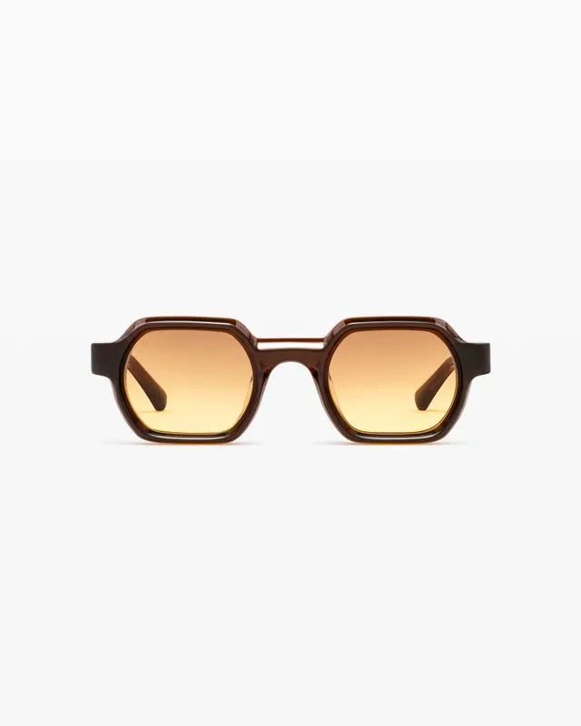 jimmy-fairly-studio-01-lunettes-de-soleil-rectangulaires-unisexe-brunes-verres-t image 1
