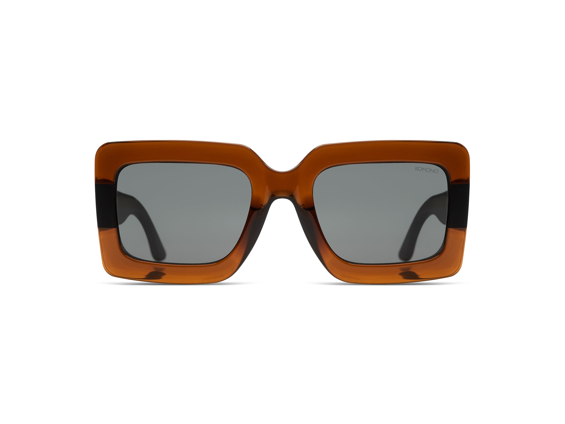 komono-lana-bronze-carbon-lunettes-de-soleil-rectangle-oversize image 2