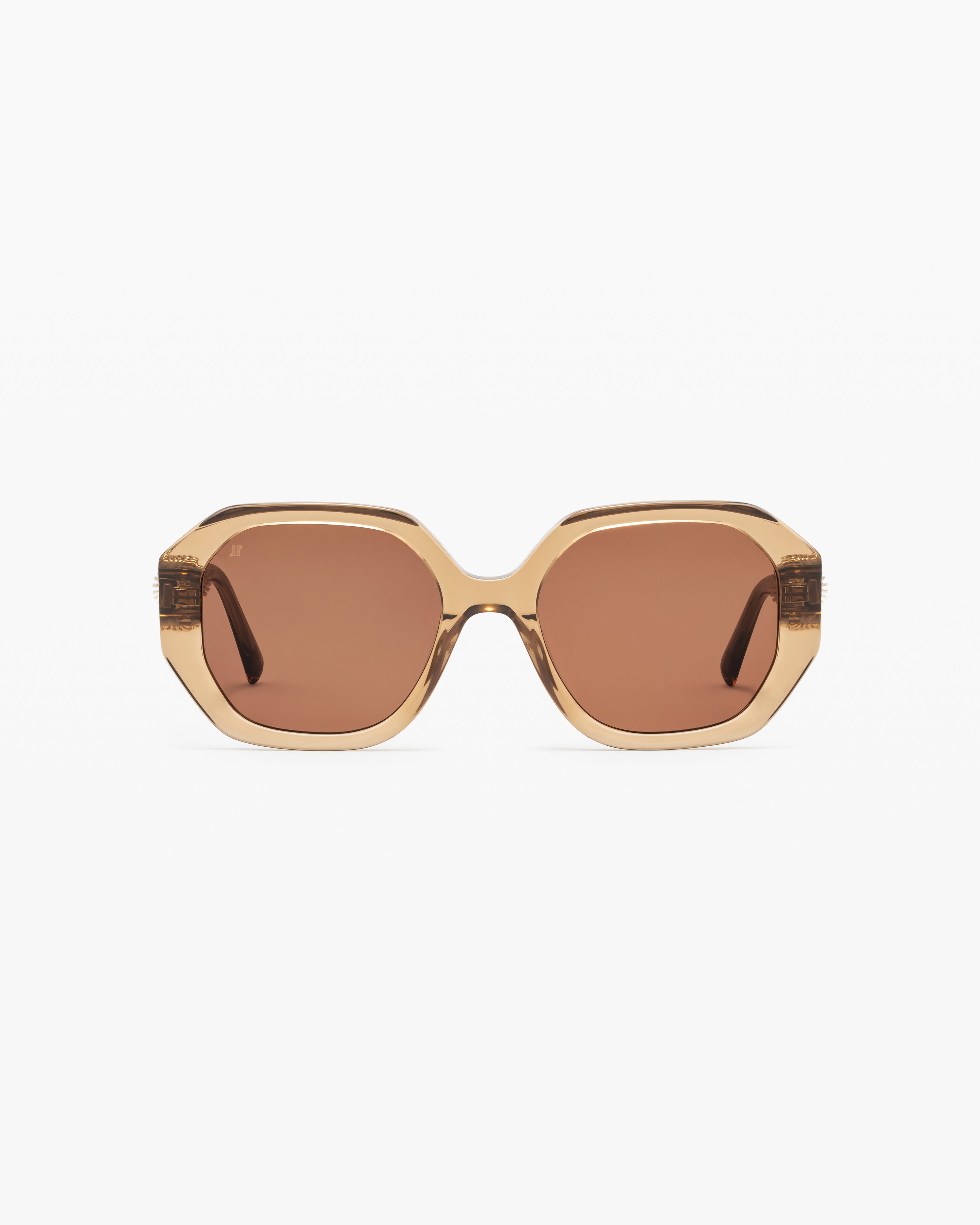 jimmy-fairly-la-cashew-lunettes-de-soleil-carr-es-oversize-marron-femme image 1
