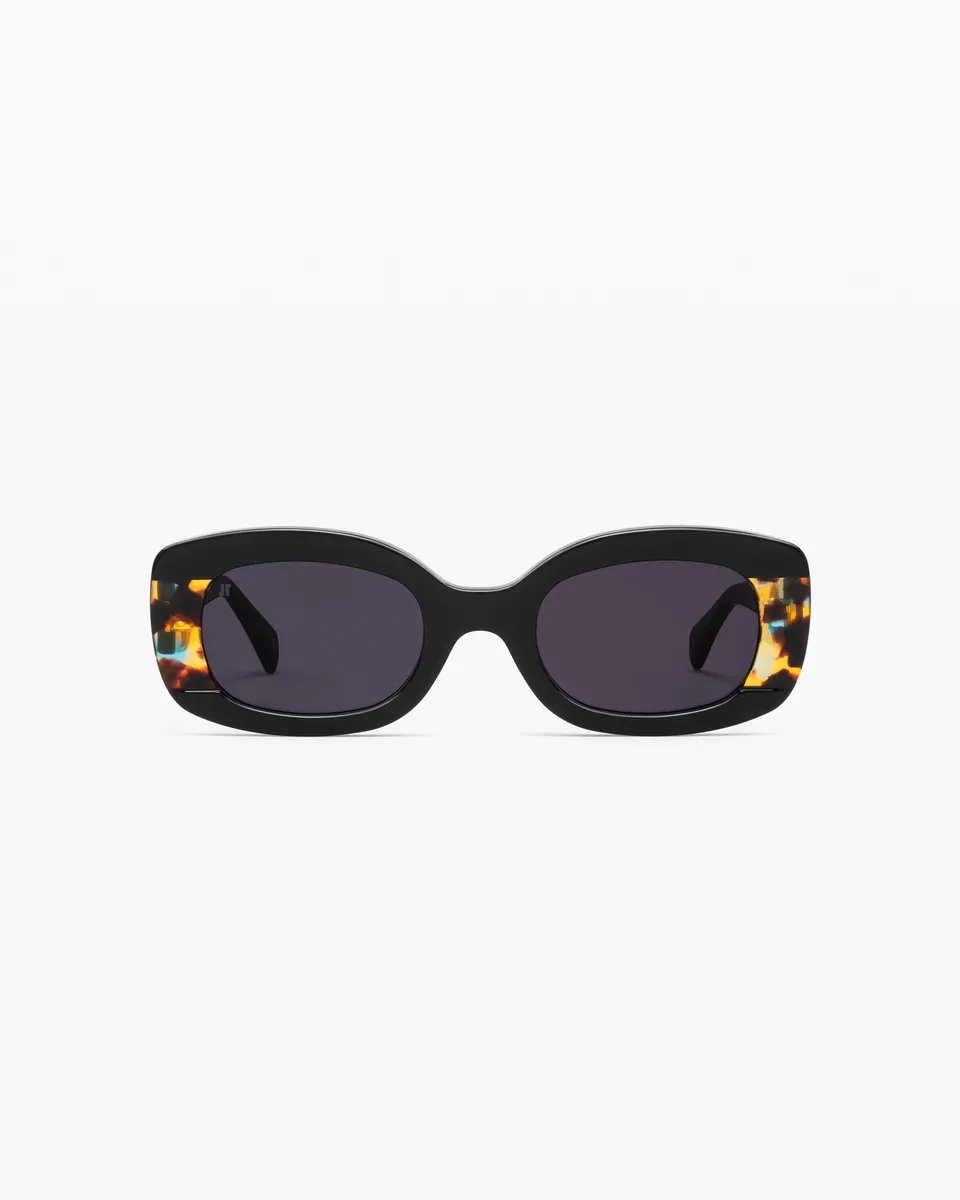 jimmy-fairly-la-sorrel-lunettes-de-soleil-ovales-en-ac-tate-avec-ornement-noires image 1