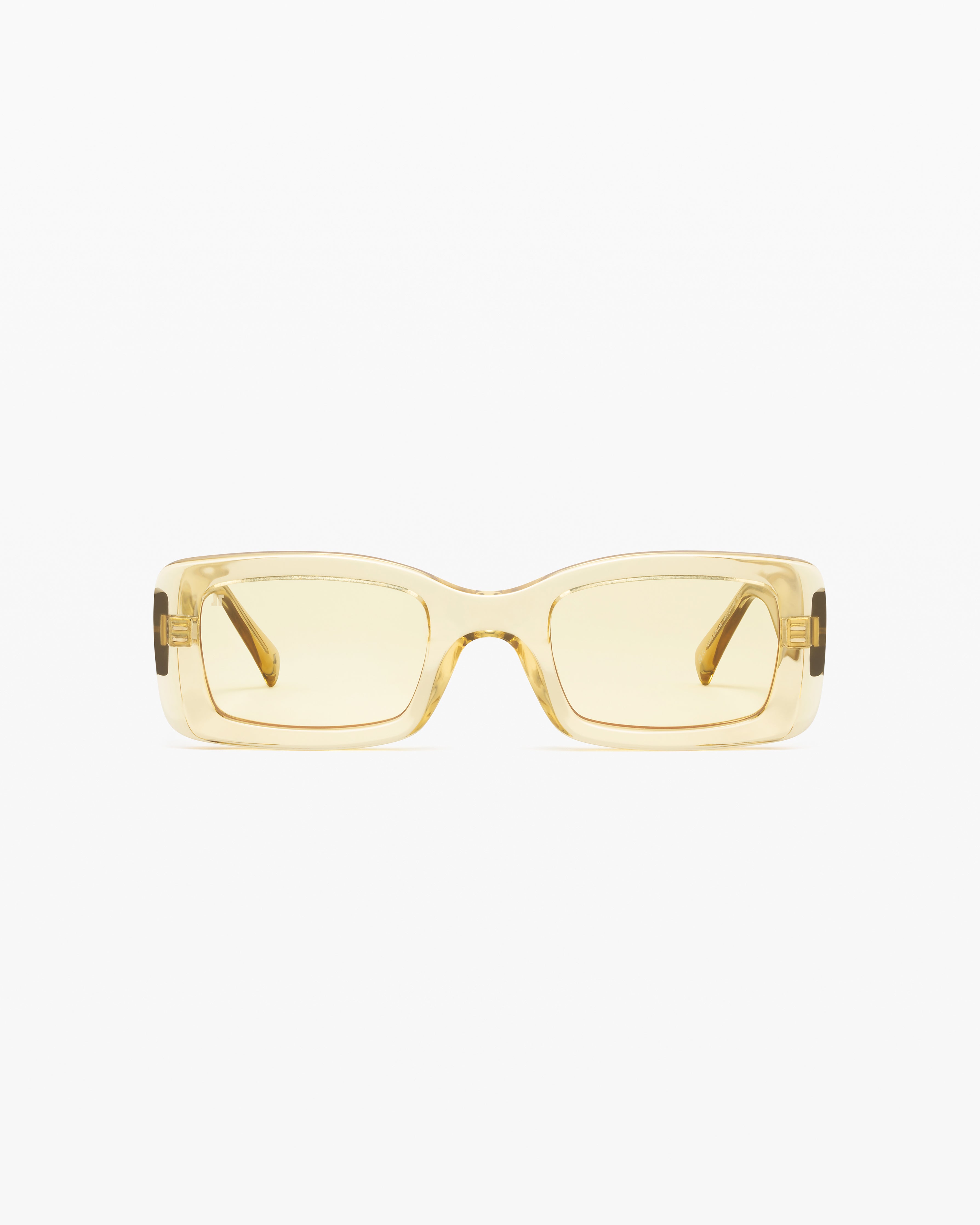 jimmy-fairly-la-elva-lunettes-de-soleil-rectangulaire-jaune-medium-femme-visage- image 1