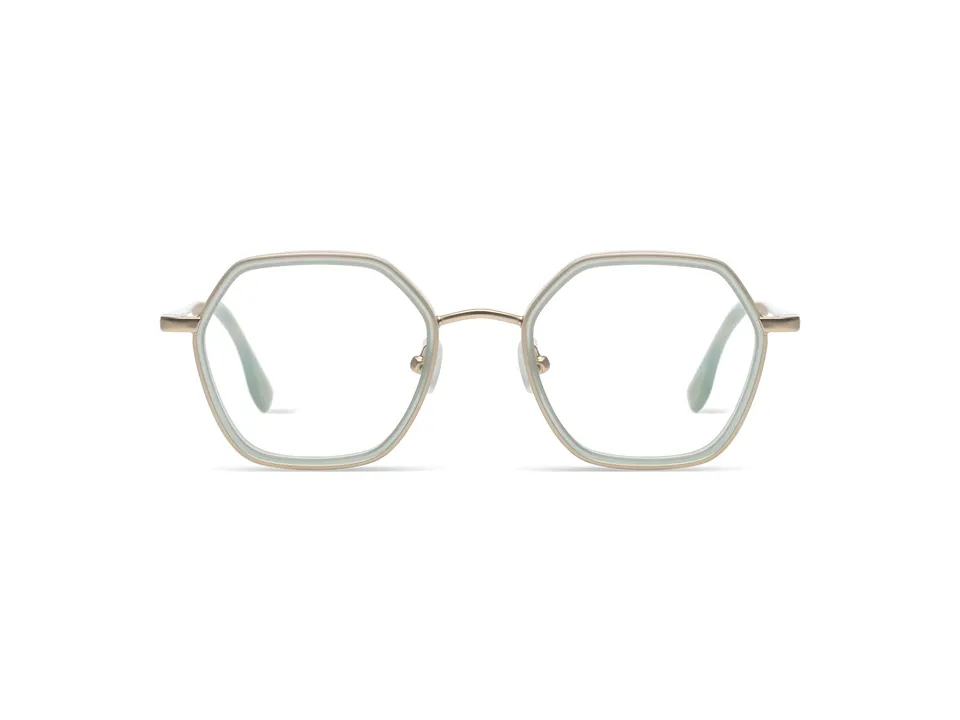 komono-nora-slims-pistachio-white-gold-matte-lunettes-de-vue-fines image 1