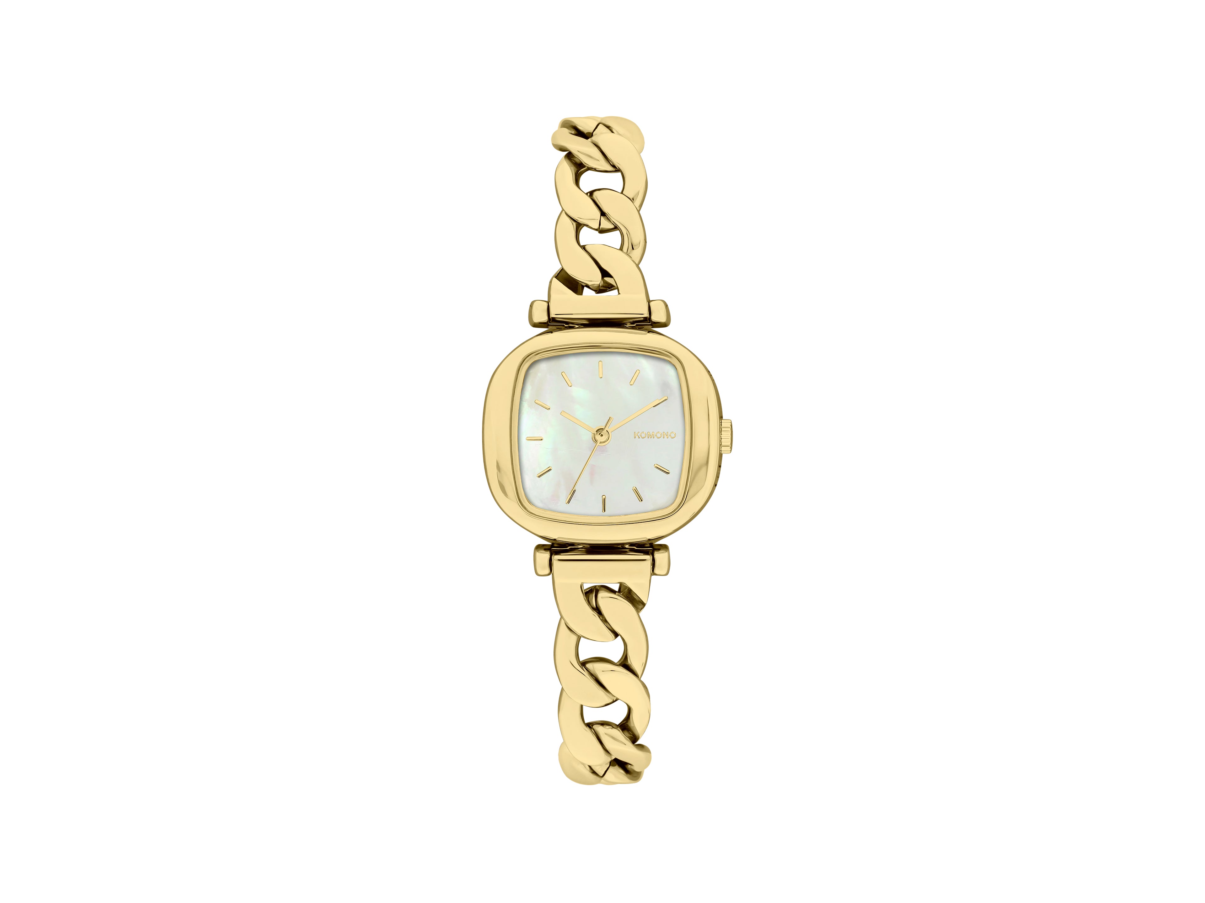 komono-moneypenny-revolt-gold-white-montre-femme-minimaliste-dor-e image 1