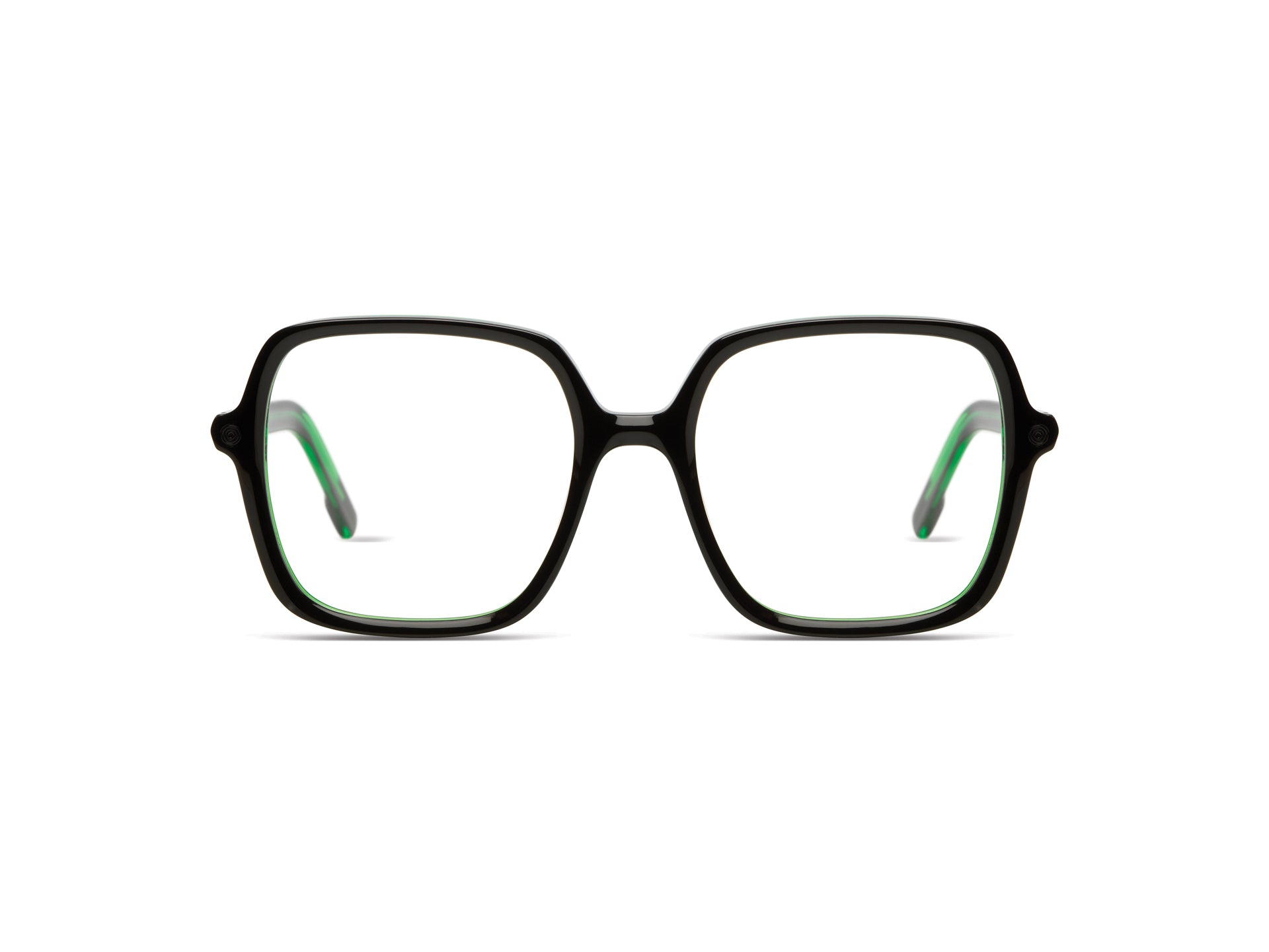 komono-barbara-black-green-lunettes-carr-es-oversize image 1