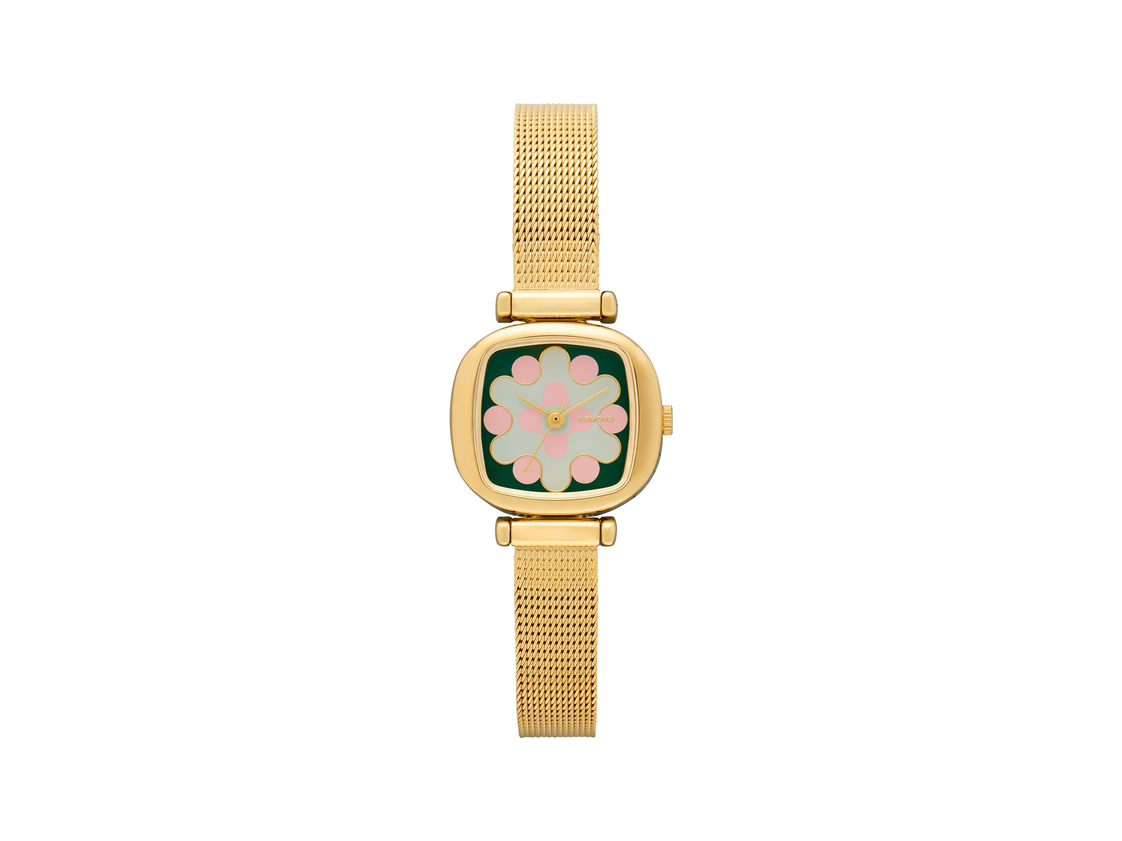 komono-moneypenny-aurora-royale-gold-green-blush-montre-solaire-xs image 1