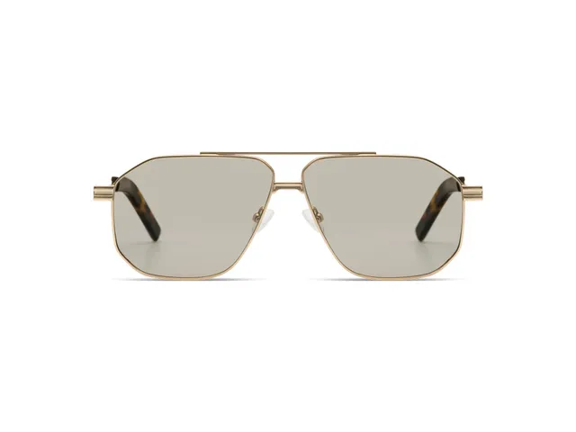 lunettes-de-soleil-komono-ronny-white-gold-giraffe image 1