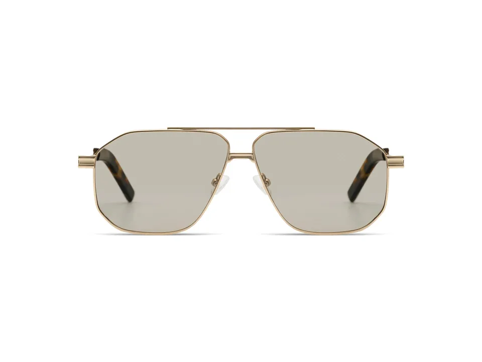lunettes-de-soleil-komono-ronny-white-gold-giraffe image 1