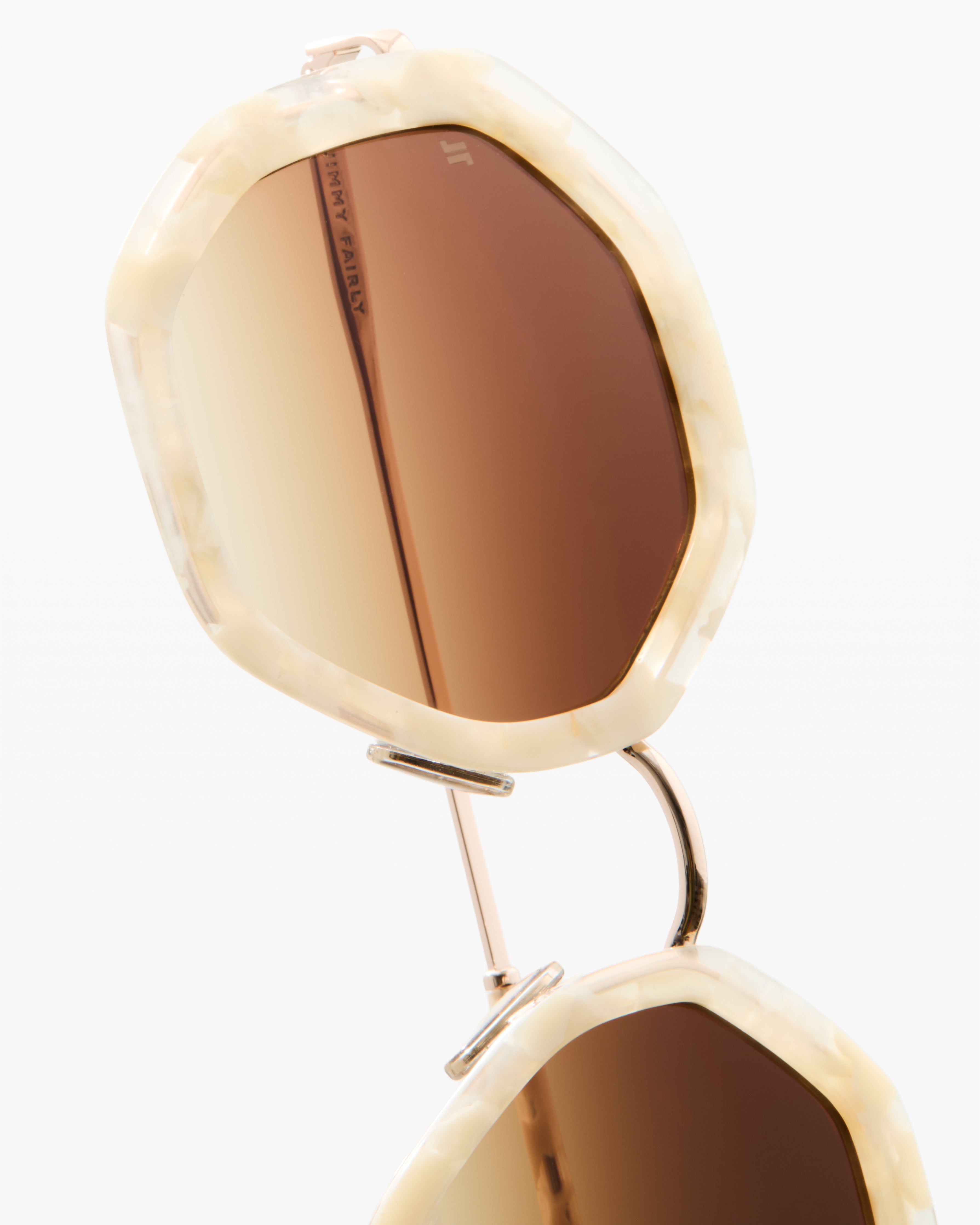 jimmy-fairly-la-angie-lunettes-de-soleil-femme-hexagonales-ac-tate-et-acier-ivoi image 5
