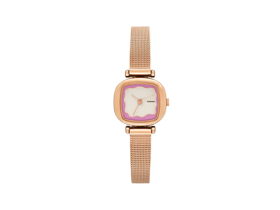 komono-moneypenny-wave-royale-rose-gold-plum-montre image 1
