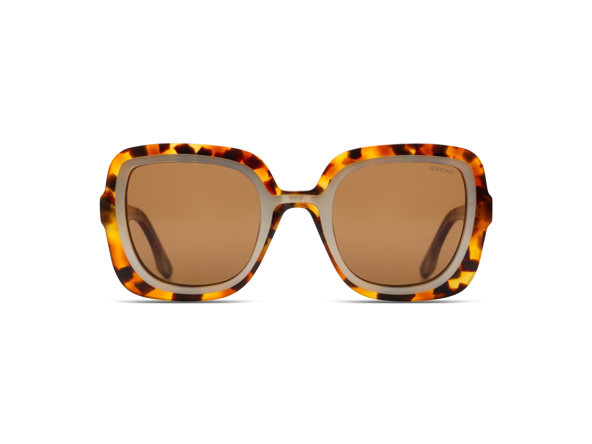 komono-livey-maple-pearl-lunettes-de-soleil-carr-es-r-tro-en-ac-tate-verres-pola image 3
