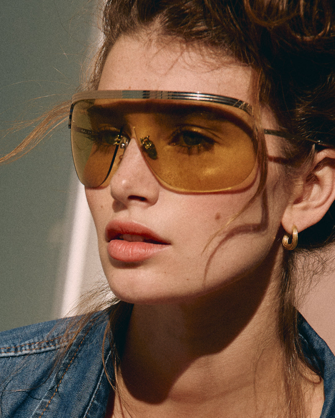 jimmy-fairly-la-jojoba-lunettes-de-soleil-aviateur-oversize-acier-inoxydable-dor image 2
