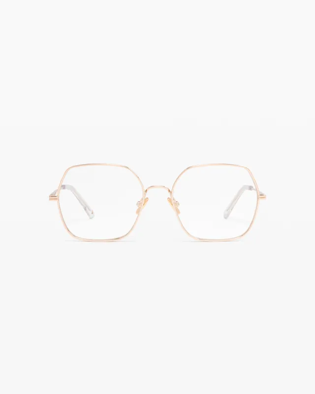 jimmy-fairly-la-val-lunettes-de-vue-carr-es-dor-es-femme image 1