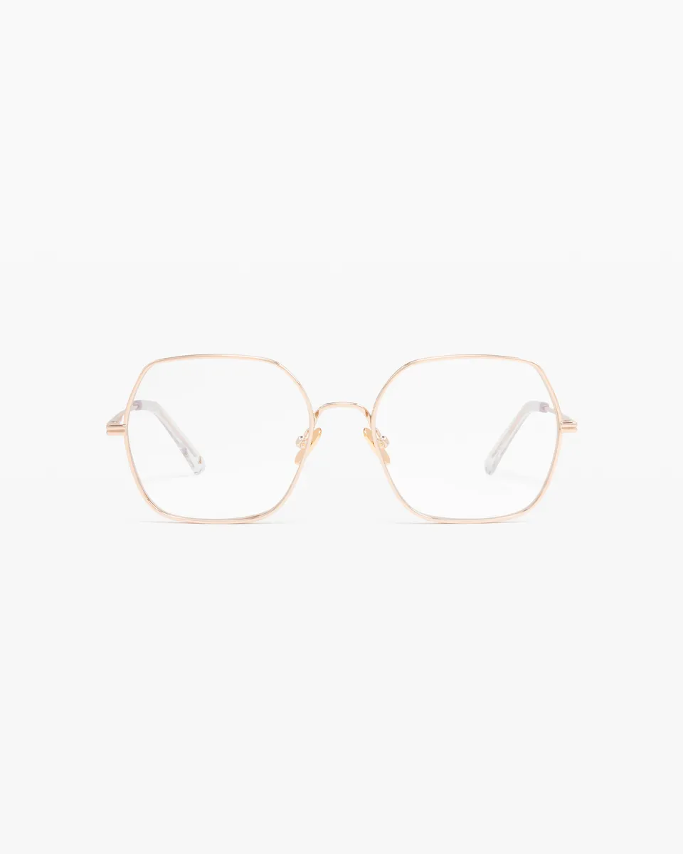jimmy-fairly-la-val-lunettes-de-vue-carr-es-dor-es-femme image 1