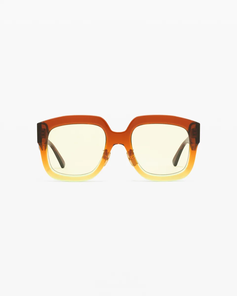 jimmy-fairly-studio-08-lunettes-de-soleil-carr-es-marron-pour-femme image 1