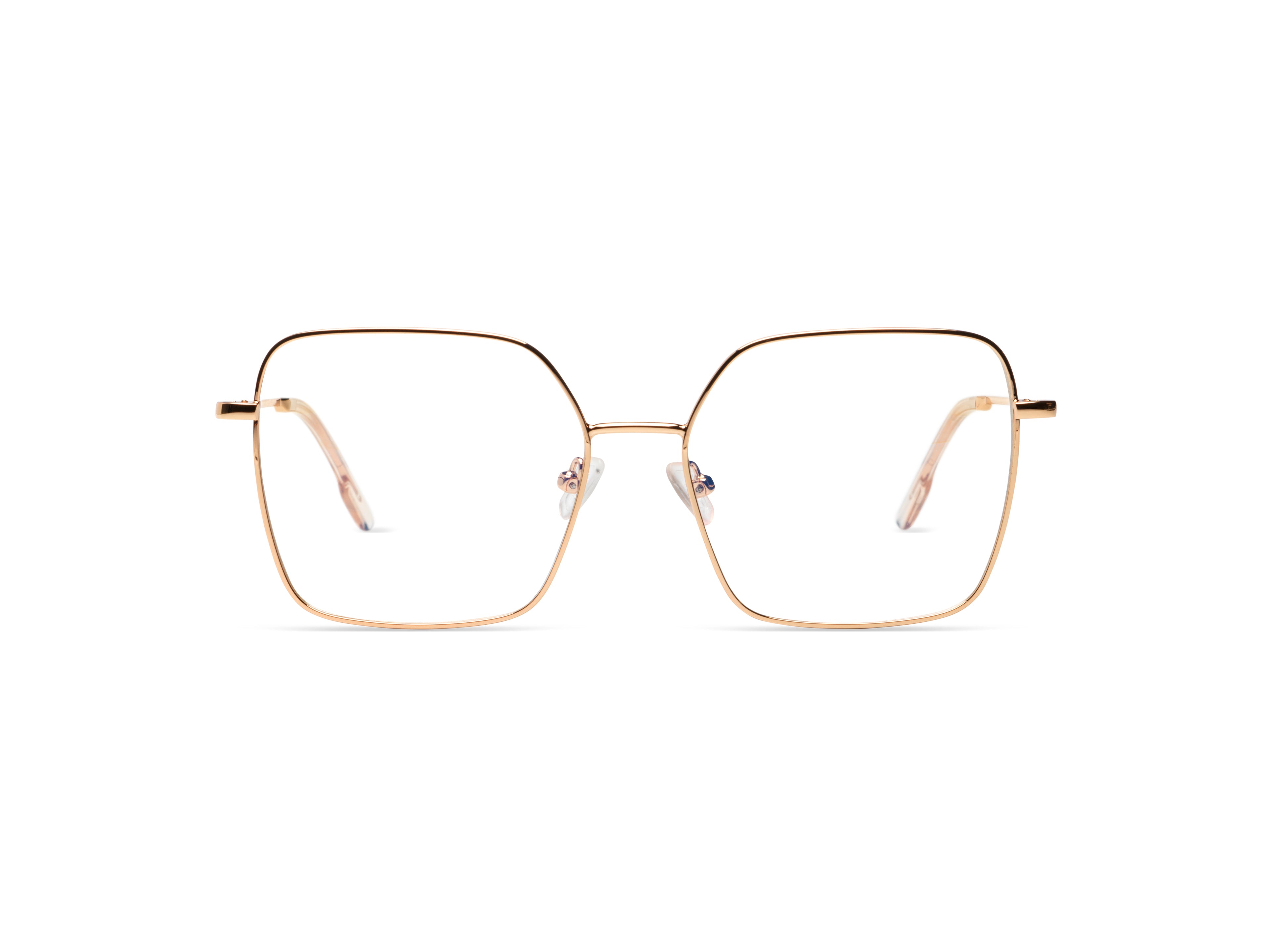 komono-audrey-rose-gold-lunettes-de-vue-oversize-acier-inoxydable image 1