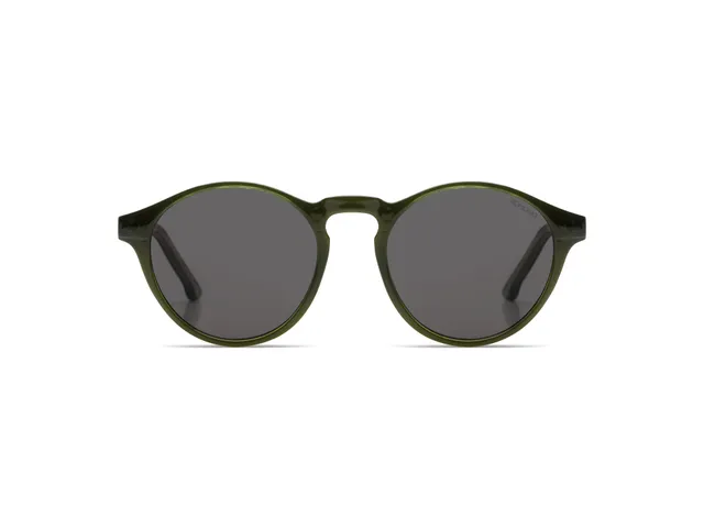 komono-devon-seaweed-lunettes-de-soleil-rondes-en-bioplastique-vert image 1