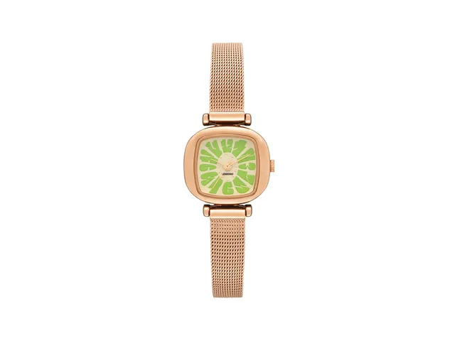komono-moneypenny-flower-royale-rose-gold-mint-montre-cadran-graphique-bracelet- image 1