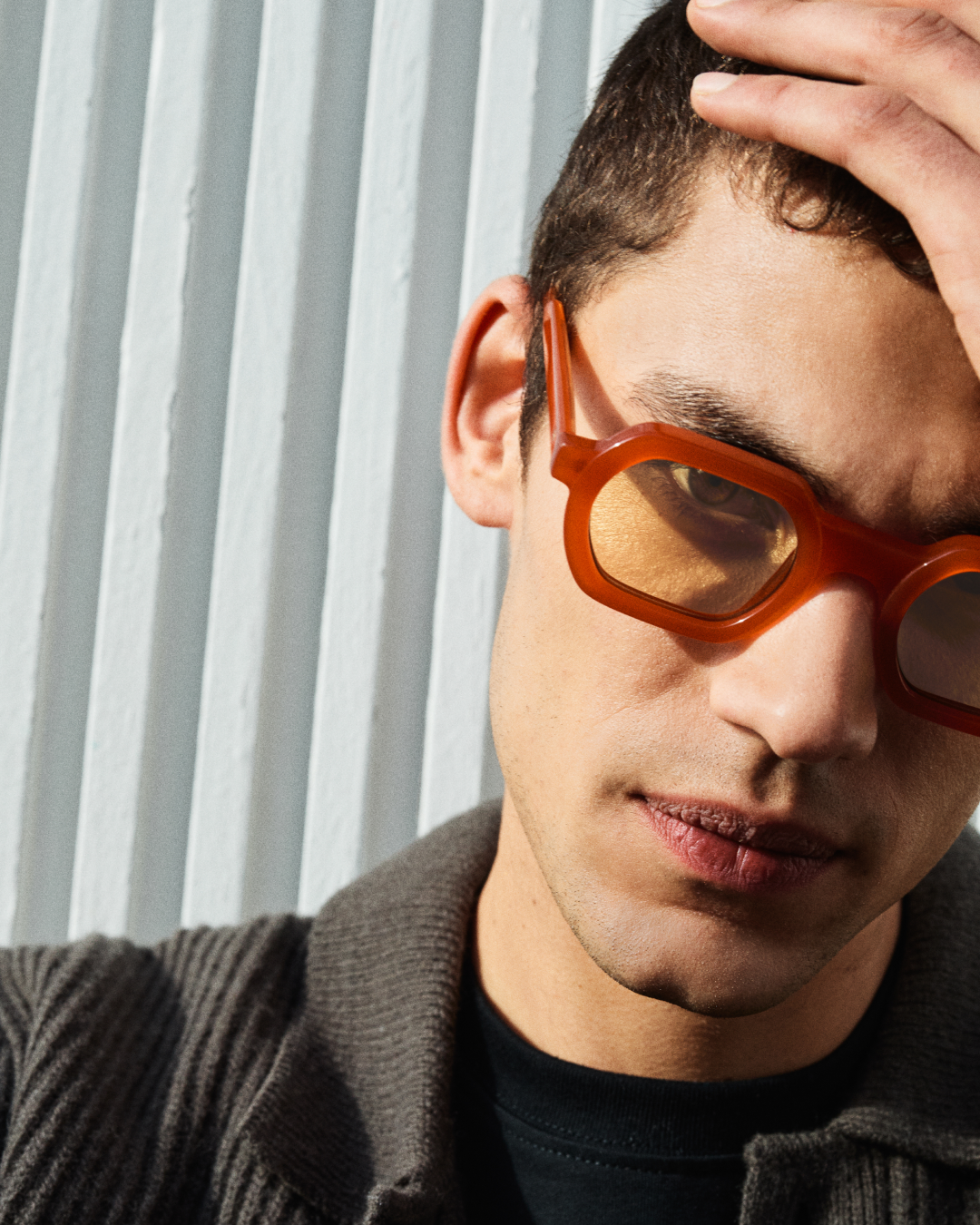 jimmy-fairly-la-darren-jf-colors-l-orange-lunettes-de-soleil-rectangulaires image 4