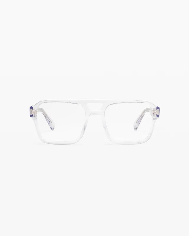 jimmy-fairly-la-alex-lunettes-aviateur-en-ac-tate-transparent-taille-medium image 1