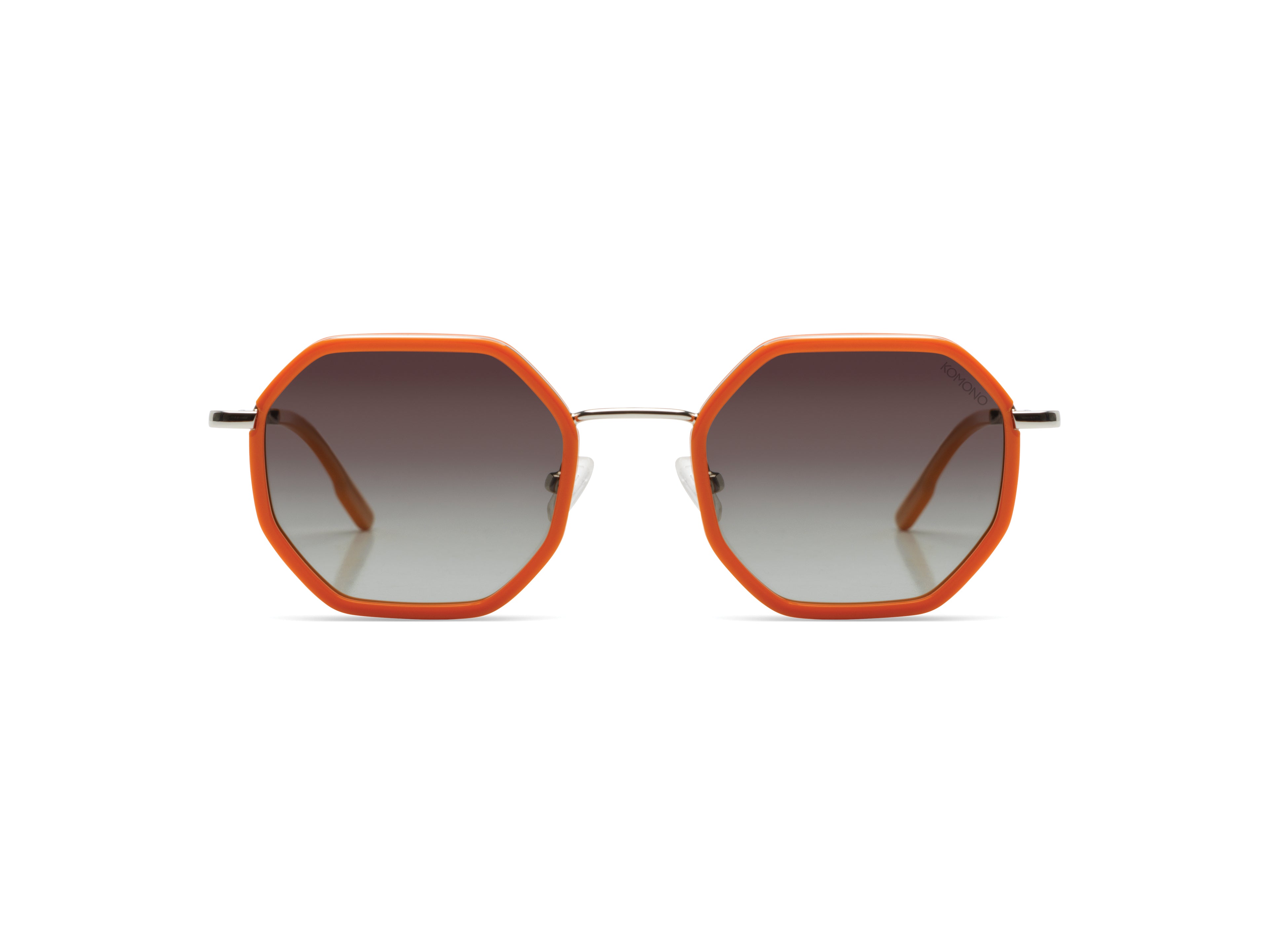 komono-baker-princeton-silver-lunettes-de-soleil-octogonales-acier-inoxydable-ve image 1