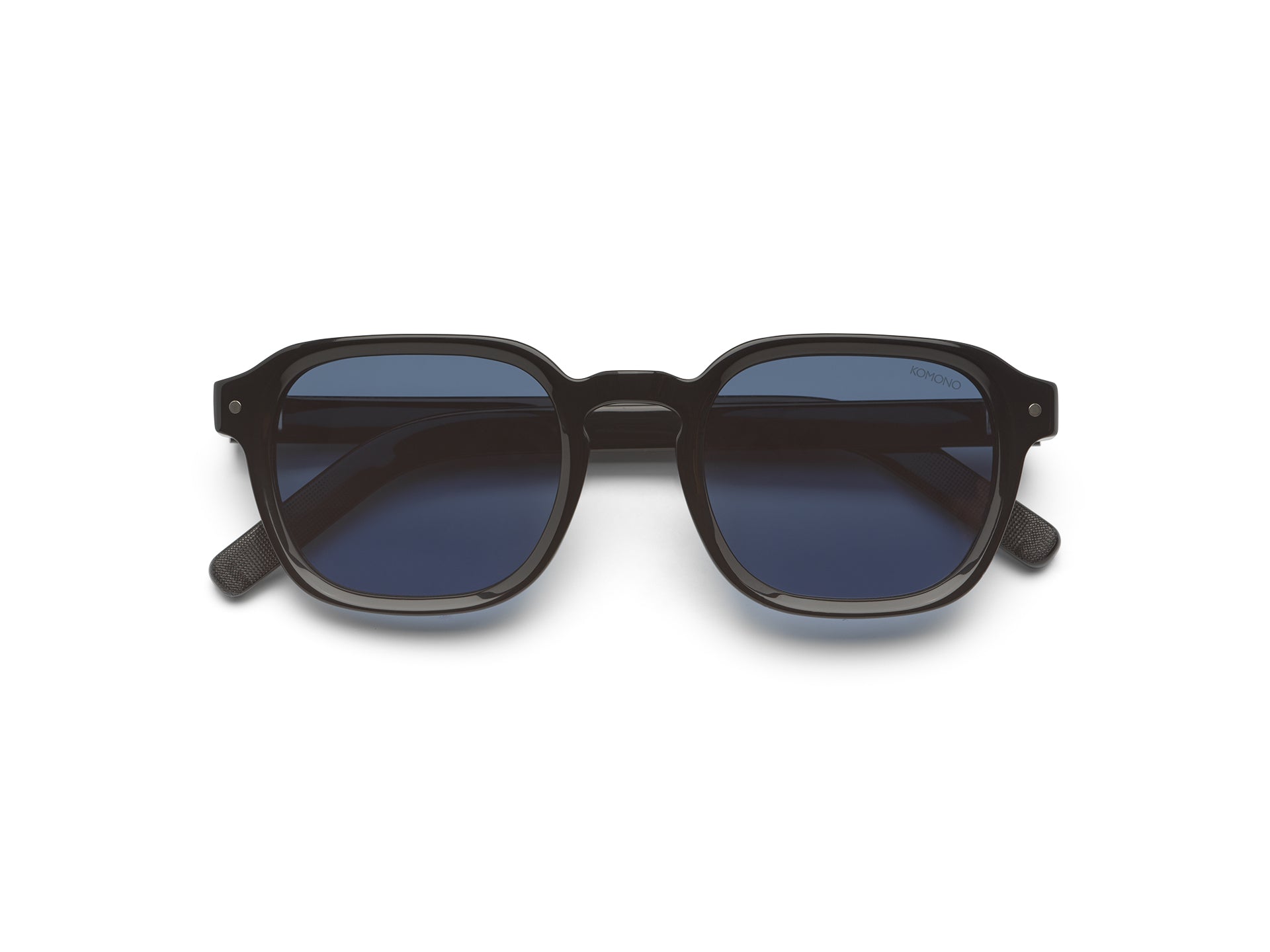 komono-knox-black-lunettes-de-soleil-carr-es-ac-tate-cologique-verres-polaris-s- image 1