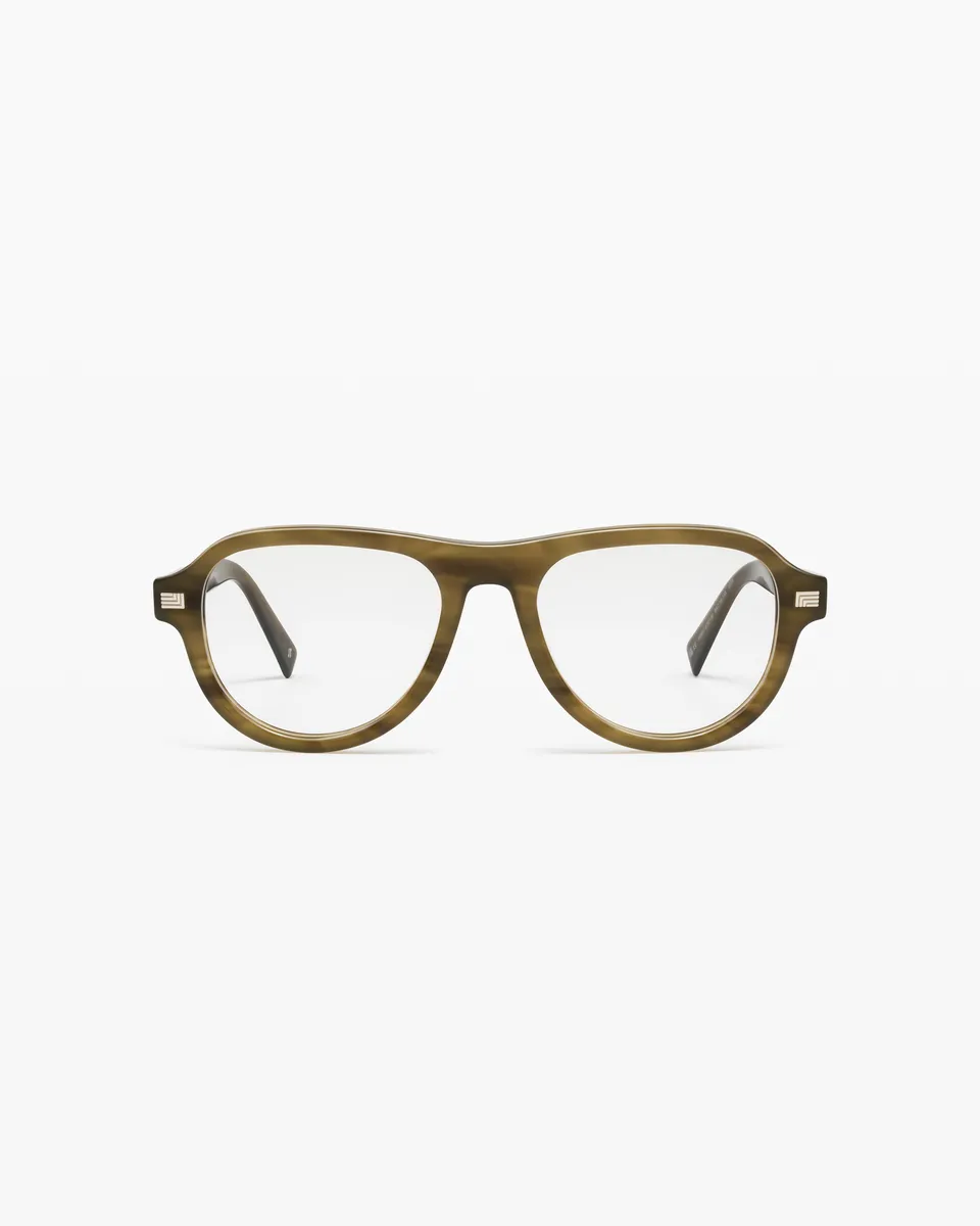 jimmy-fairly-la-sao-lunettes-de-vue-aviateur-vert-medium-homme image 1