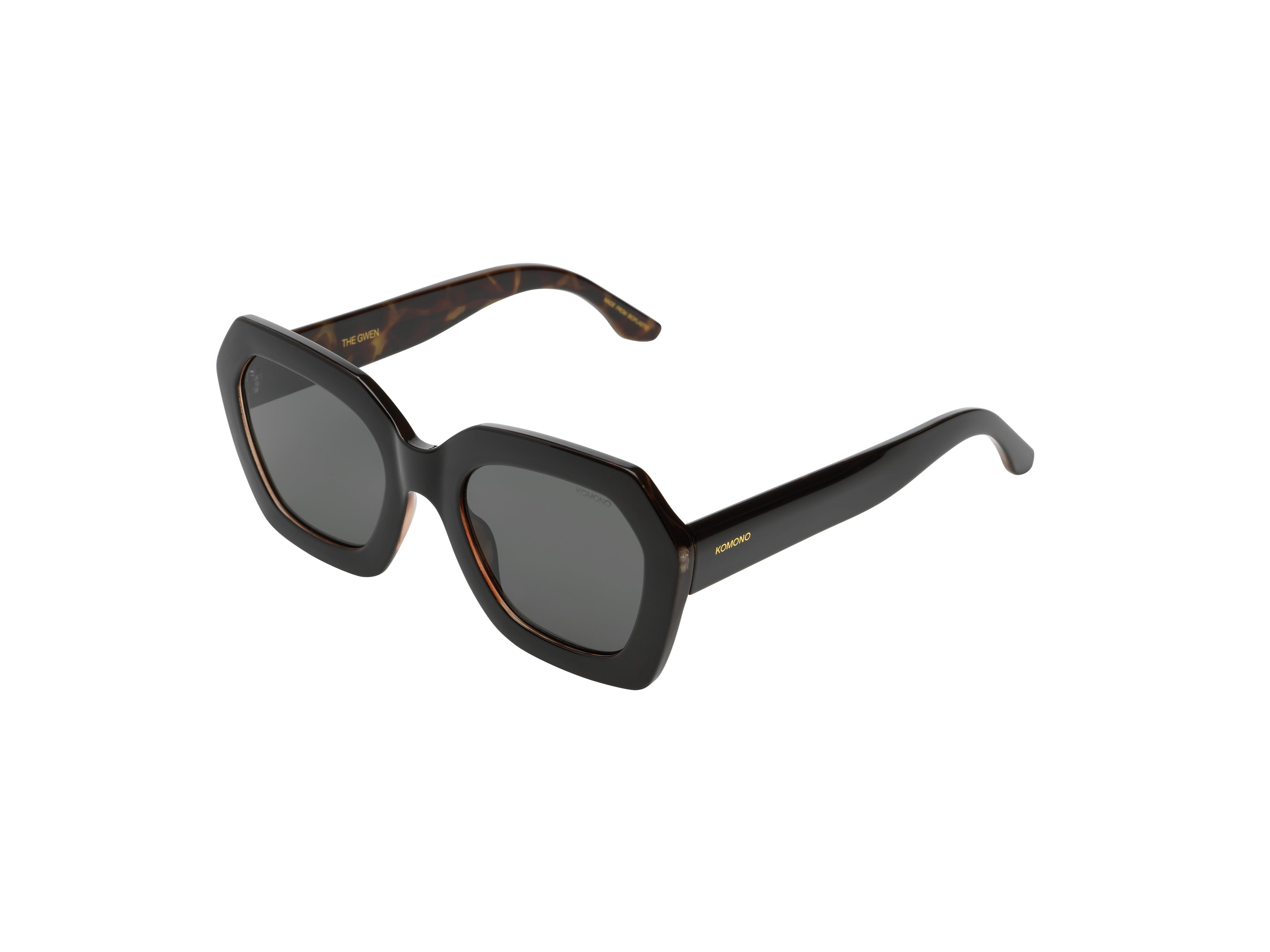 komono-gwen-black-tortoise-lunettes-de-soleil-hexagonales image 2