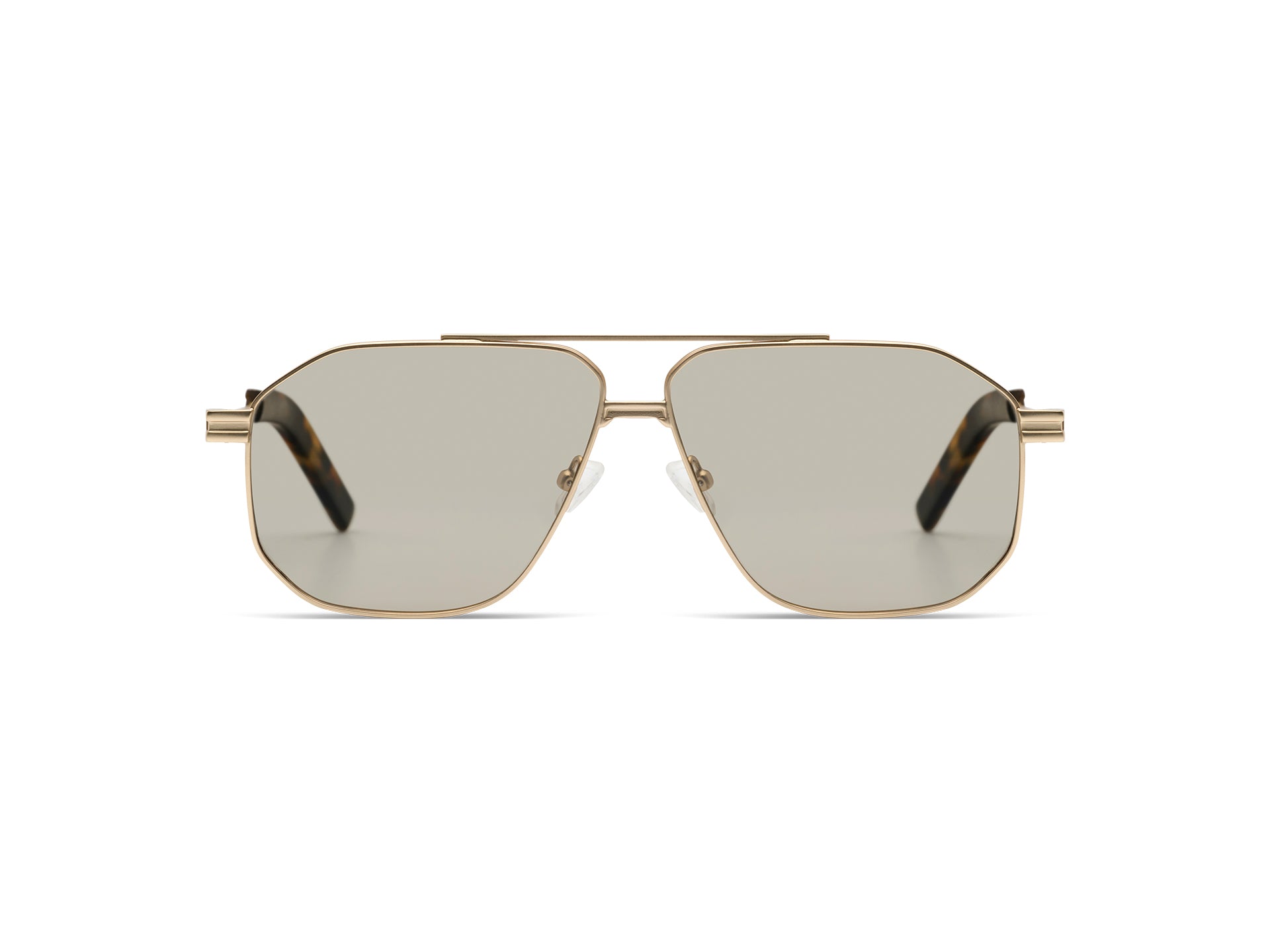 lunettes-de-soleil-komono-ronny-white-gold-giraffe image 1