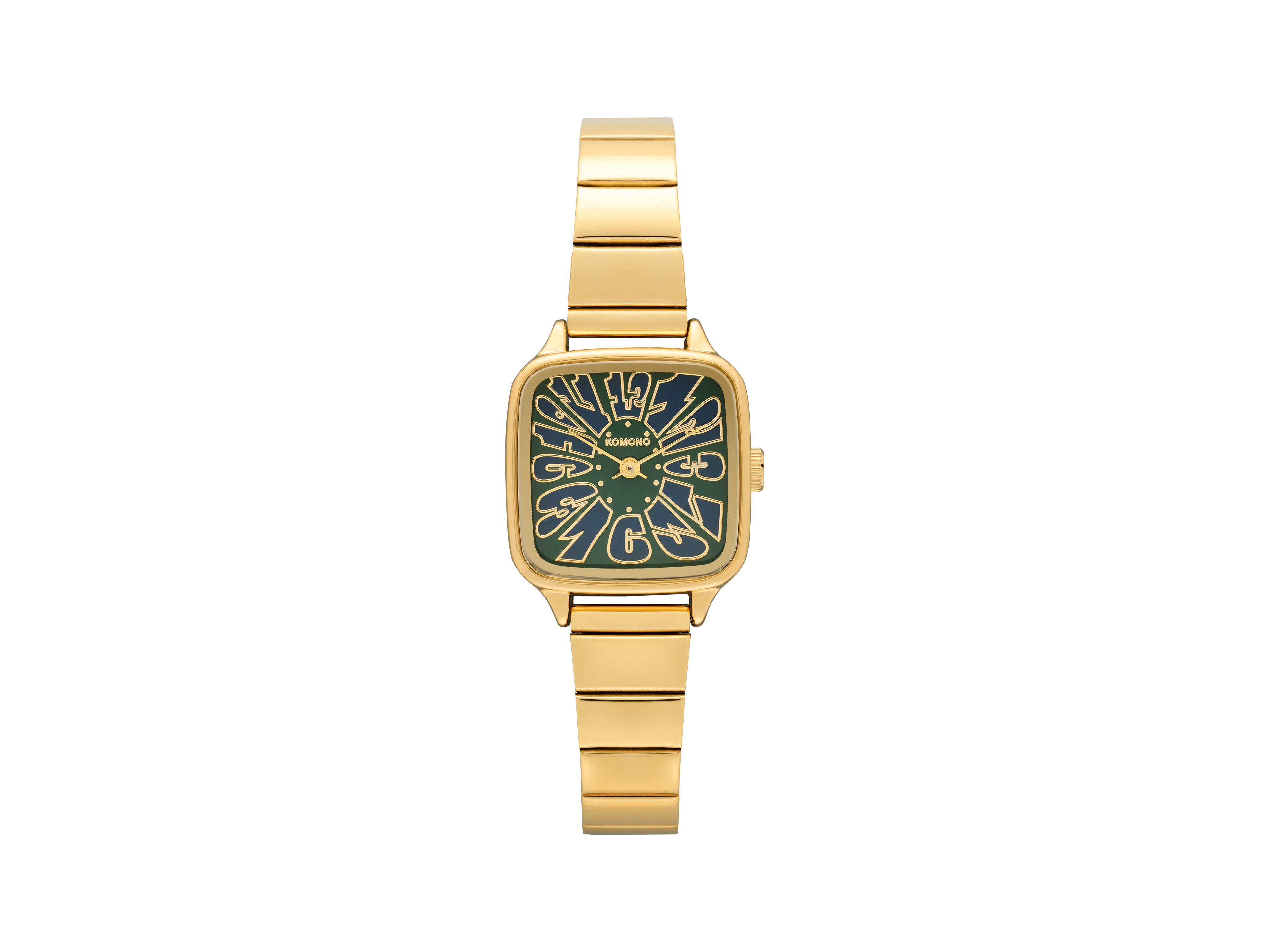 komono-kate-flower-trak-gold-green-montre-fleur-dor-e image 1