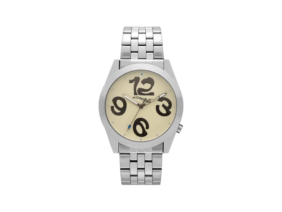 komono-ray-liquid-estate-silver-marshmallow-montre-acier image 1