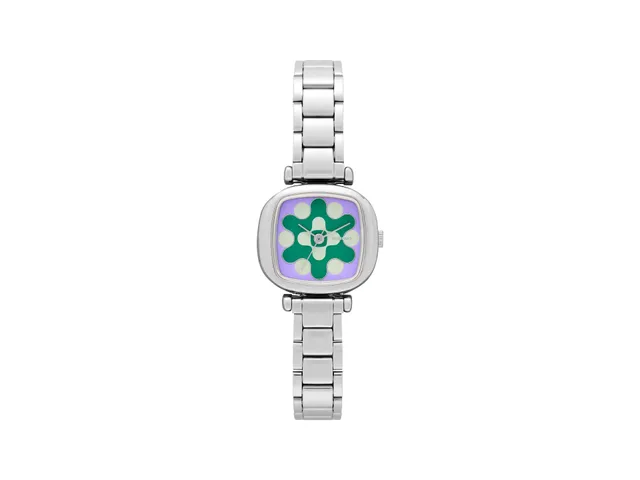 komono-moneypenny-aurora-tire-silver-lilac-montre-femme image 1
