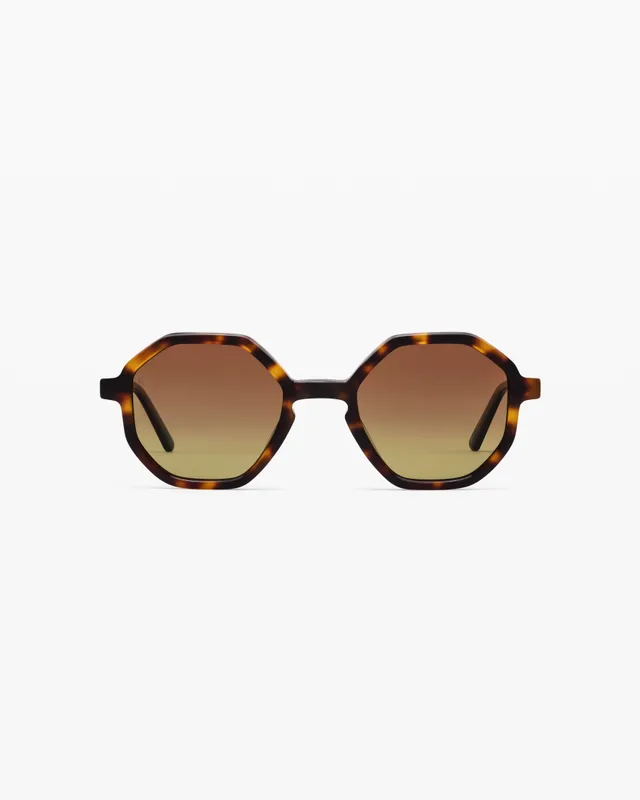 jimmy-fairly-la-west-coast-lunettes-de-soleil-hexagonales-marron-femme-taille-m image 1